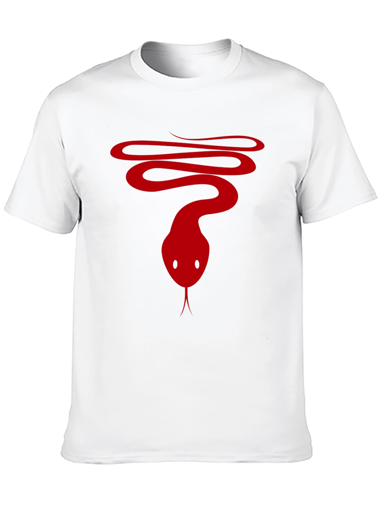 Snake Graphic Tee - Mens Black Cotton T-Shirt
