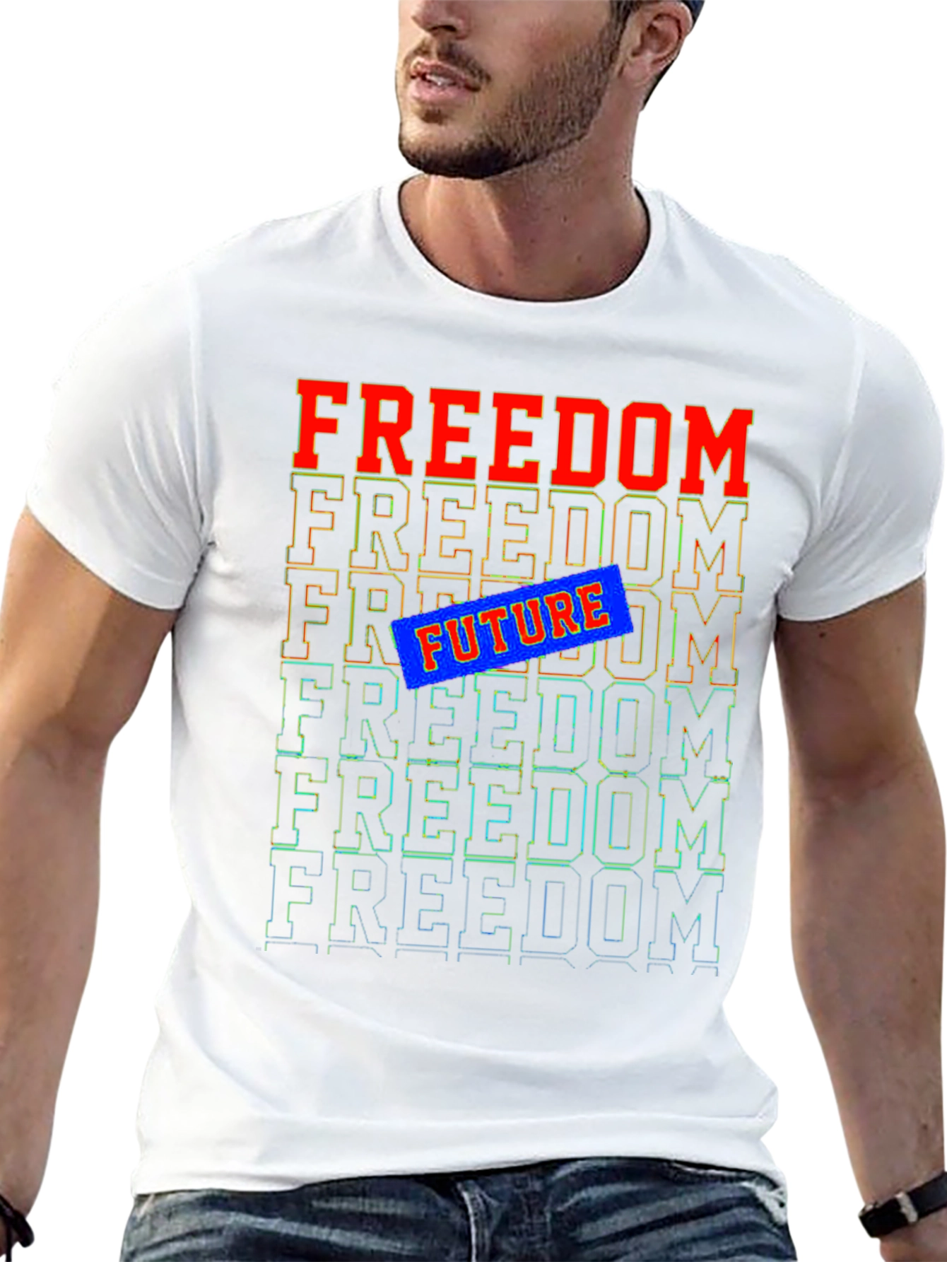 Freedom Future Graphic Tee - Stylish Comfort
