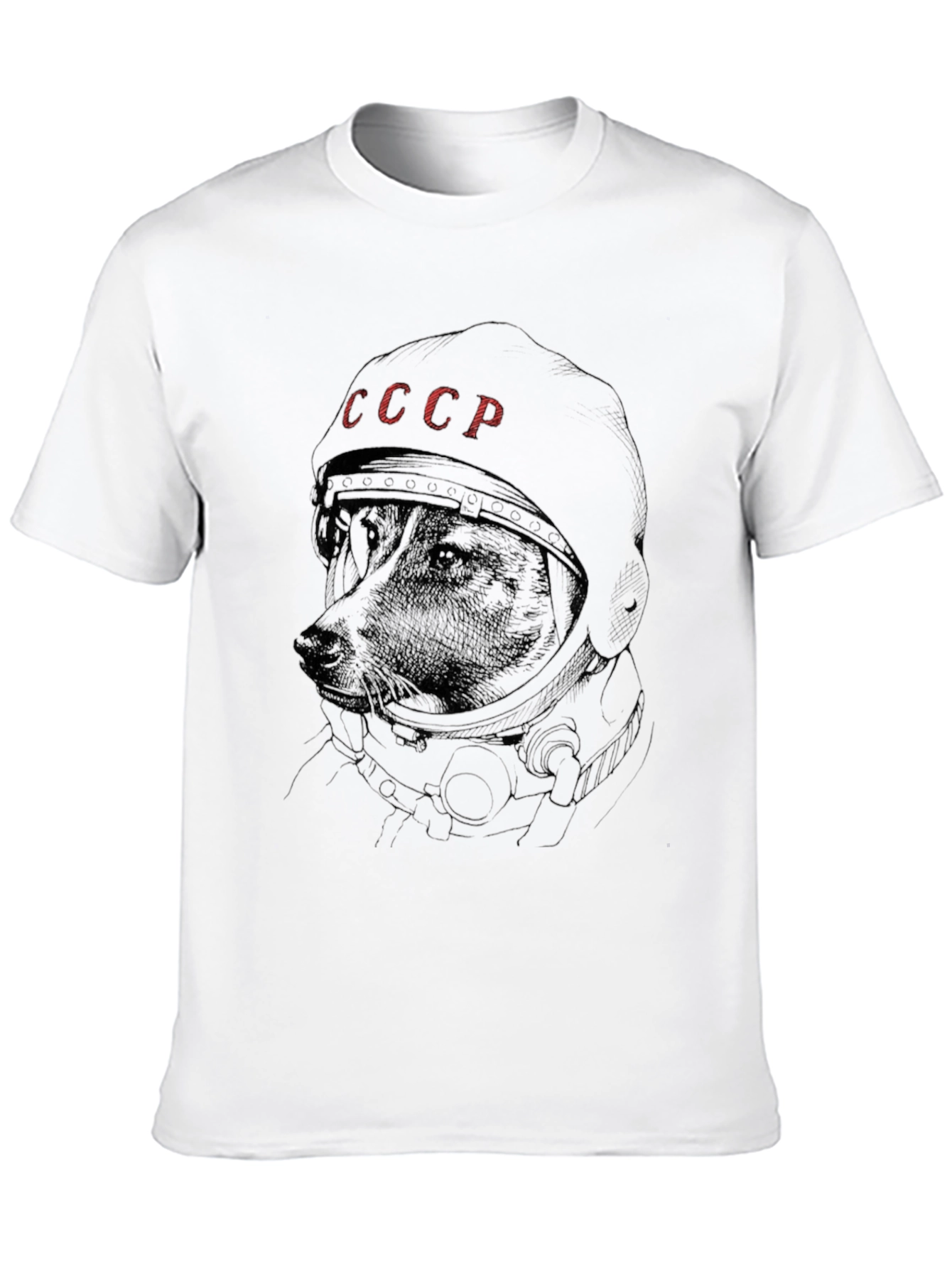 Dog Astronaut USSR T-Shirt - Space Dog Laika