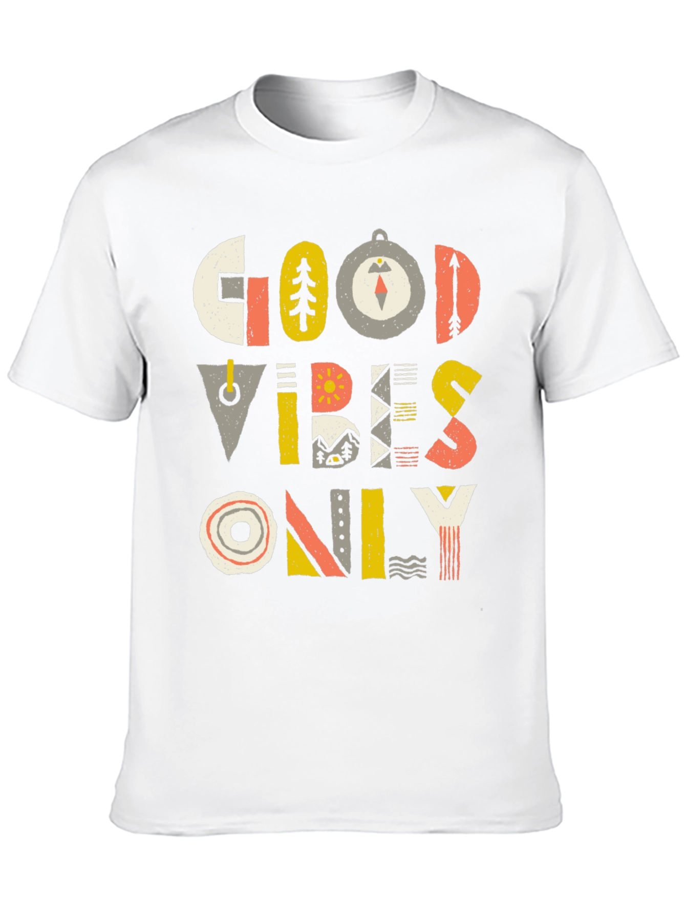 Good Vibes Only Graphic Tee - Mens Black T-Shirt