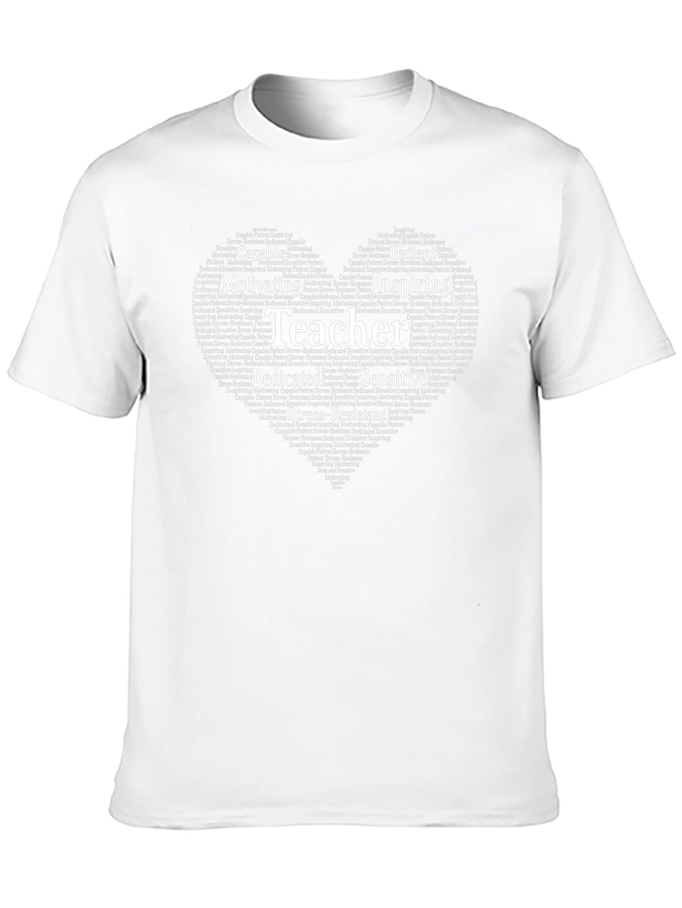Teacher Word Art Heart T-Shirt