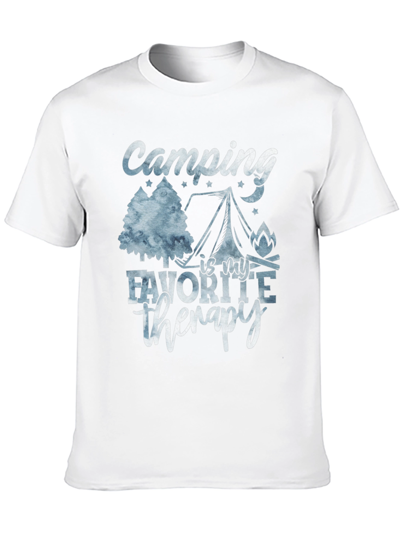 Camping Is My Therapy Graphic T-Shirt