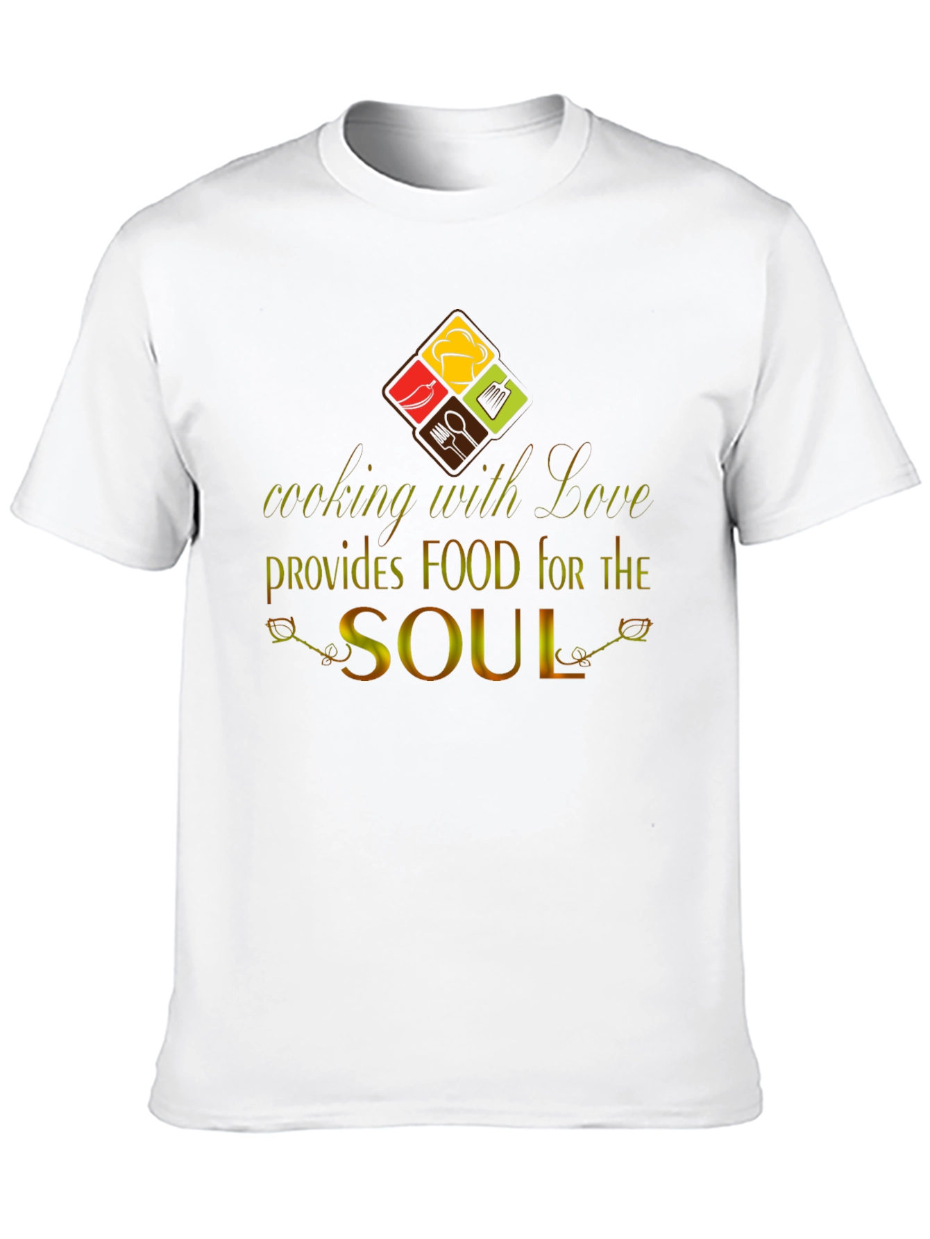 Cooking with Love Black Graphic Tee