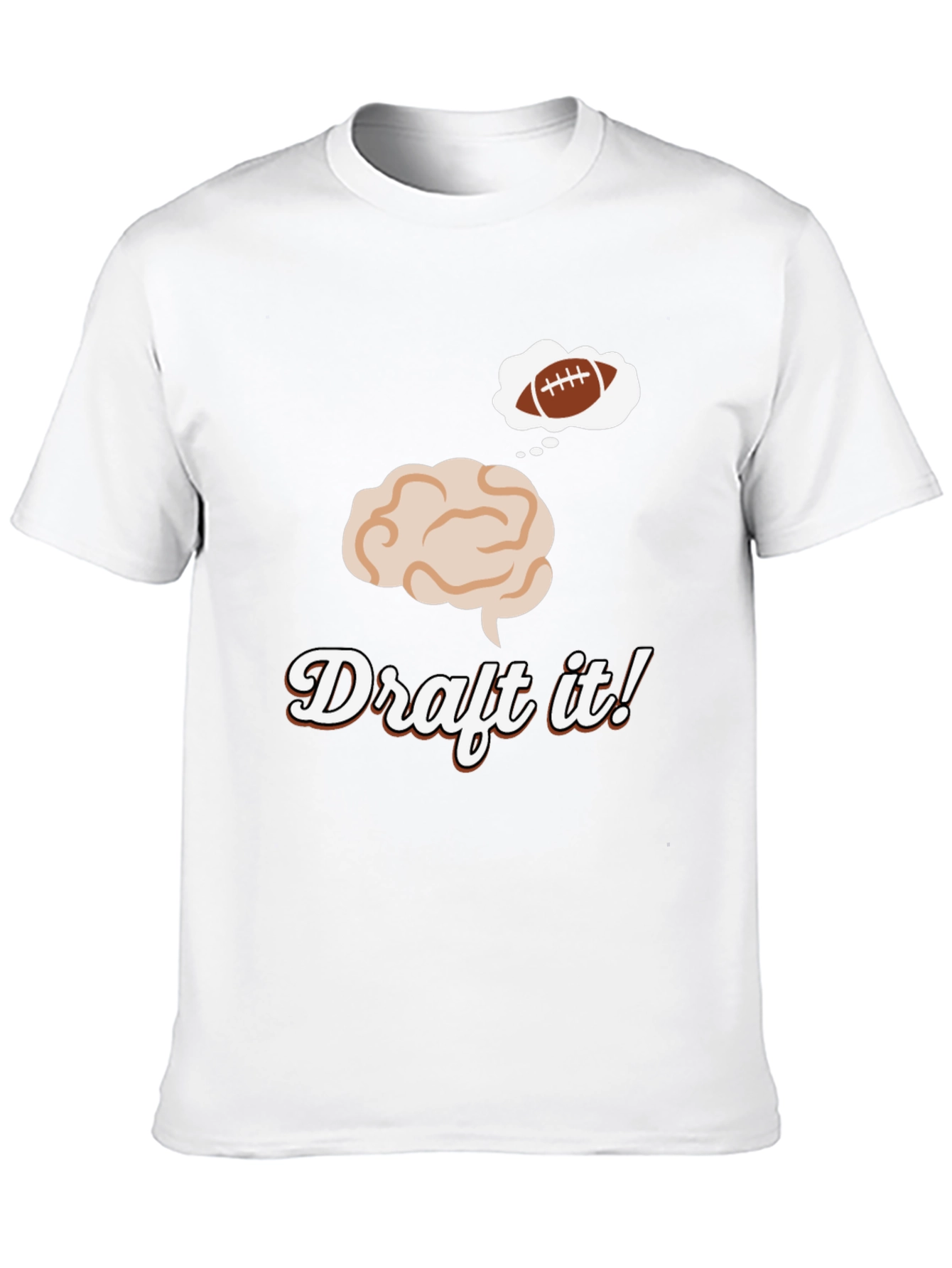 Draft It! Football Brain T-Shirt