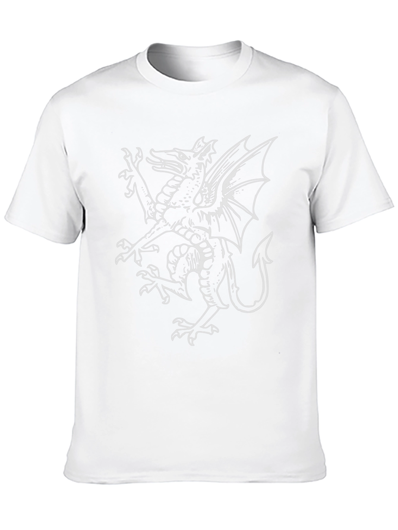 Welsh Dragon T-Shirt - Black Cotton Tee
