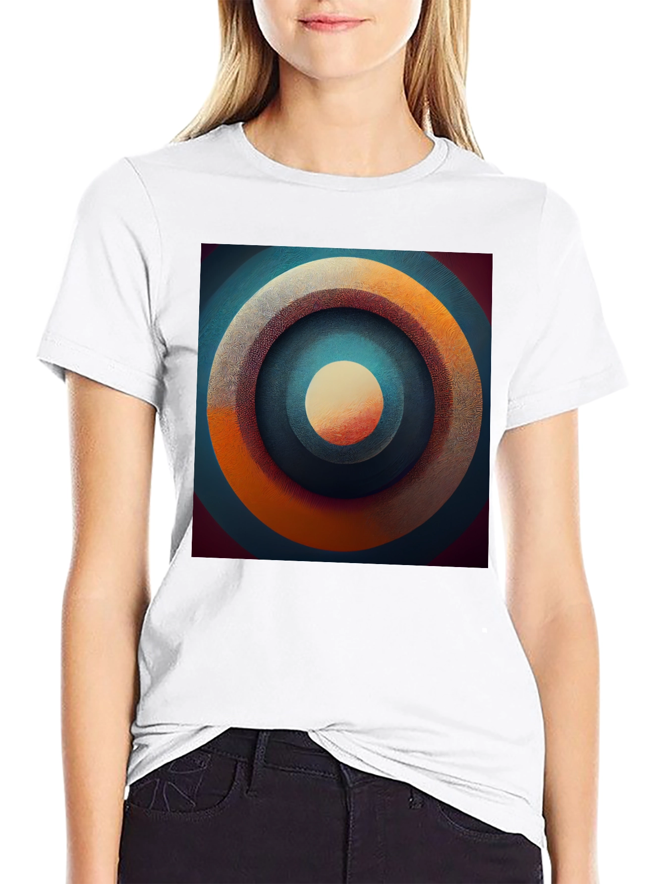 Abstract Target Graphic Tee