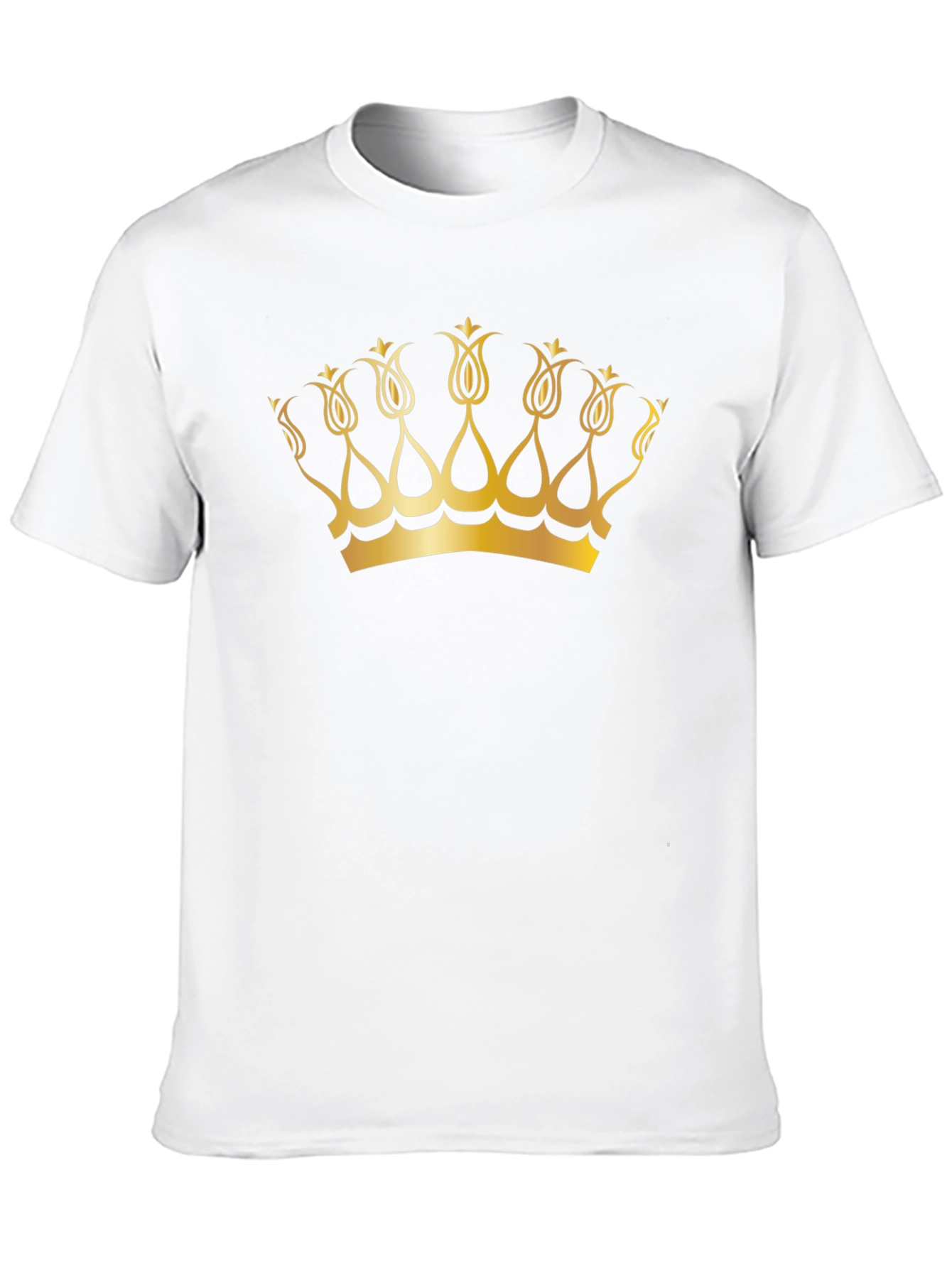 Golden Crown Graphic Black T-Shirt