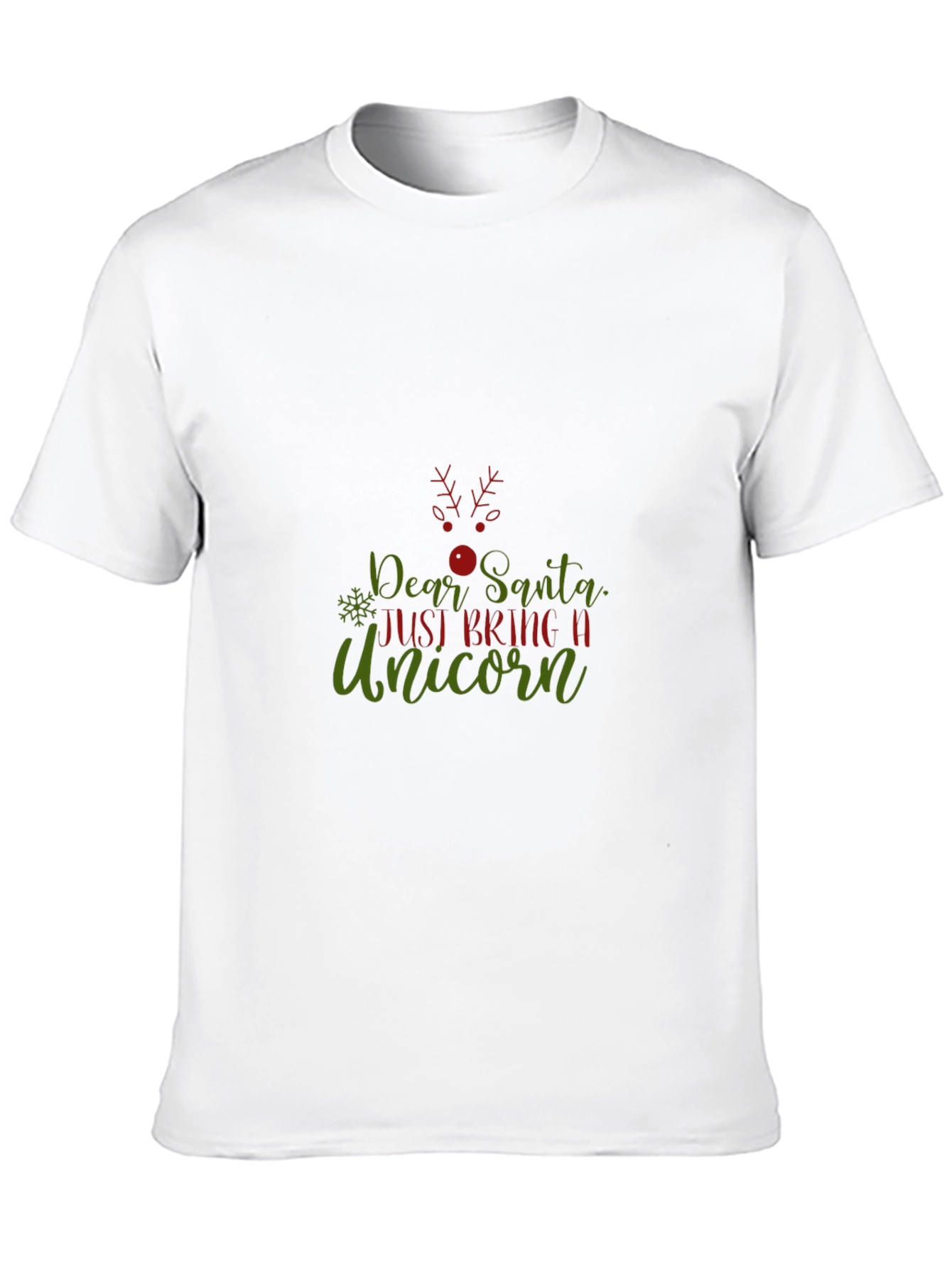 Dear Santa Unicorn Christmas Graphic Tee