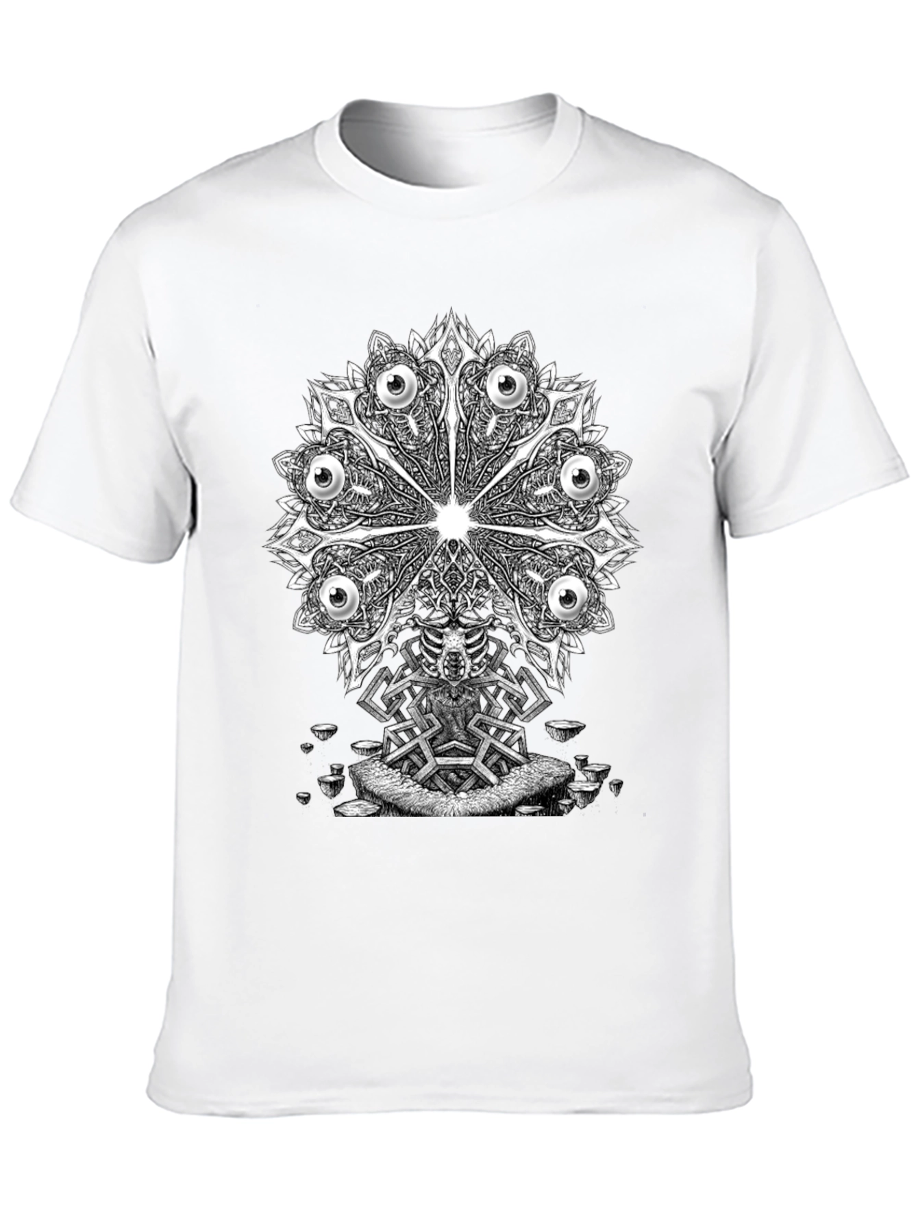 Eye Mandala Graphic Tee - Unique Design