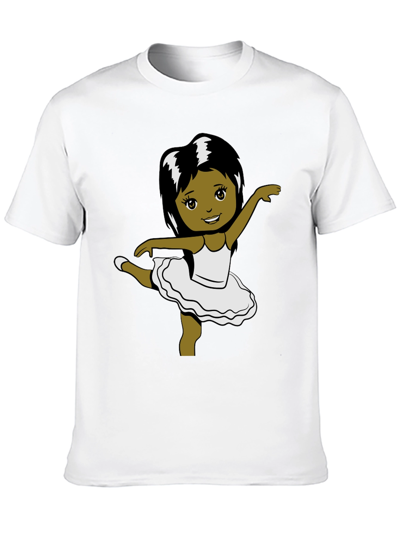 Ballerina Girl Graphic Tee - Black T-Shirt