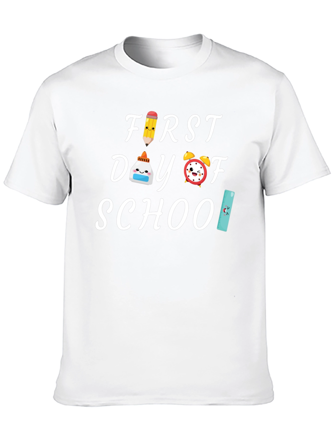 First Day of School Black Graphic Tee