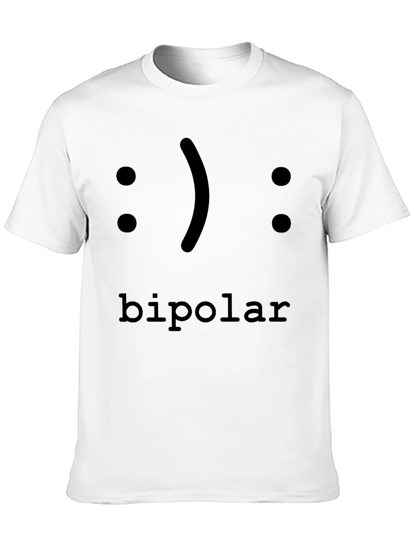 Bipolar Emoticon Graphic Tee - Classic Fit