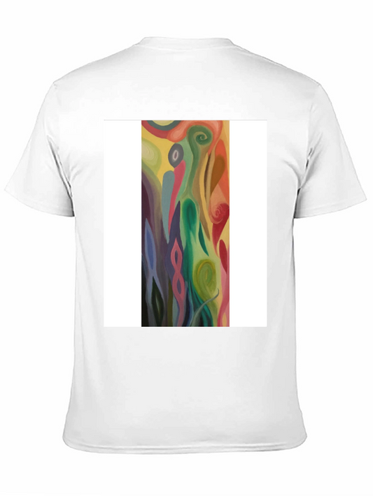 Abstract Art Graphic Tee - Modern Casual Style