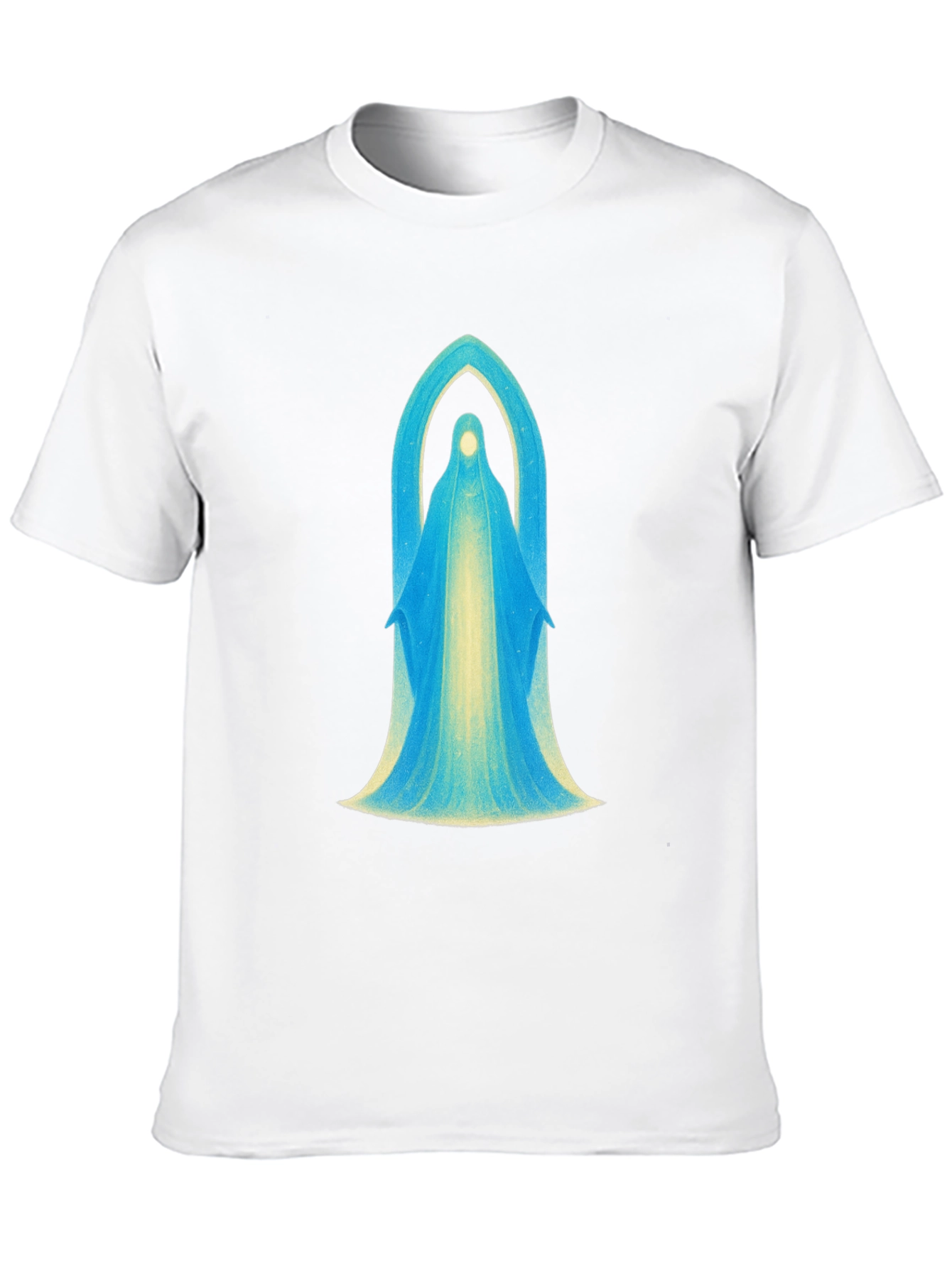 Mystical Virgin Mary Graphic Black T-Shirt