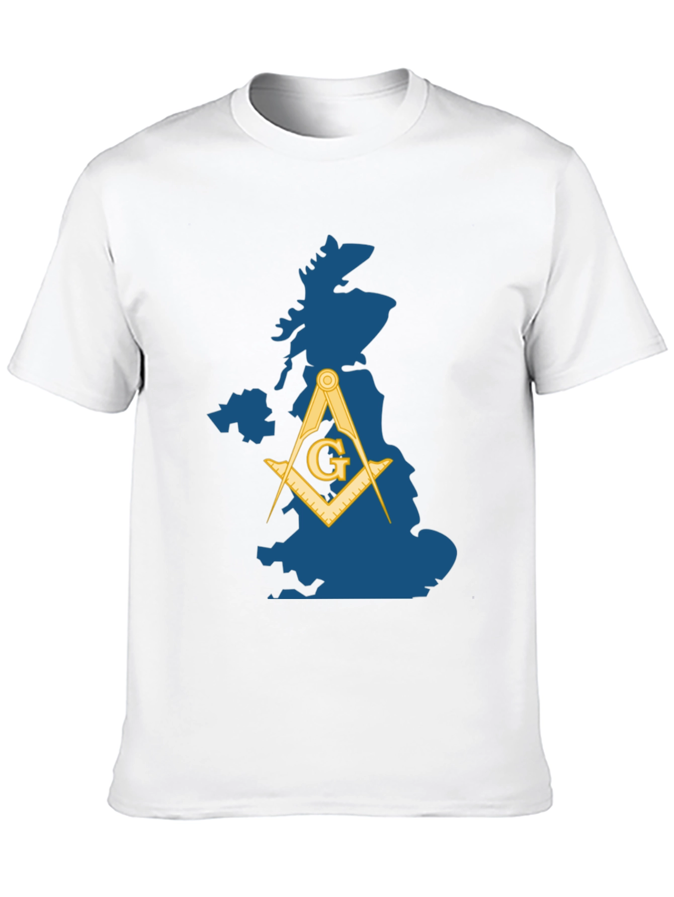 Masonic Great Britain Map T-Shirt