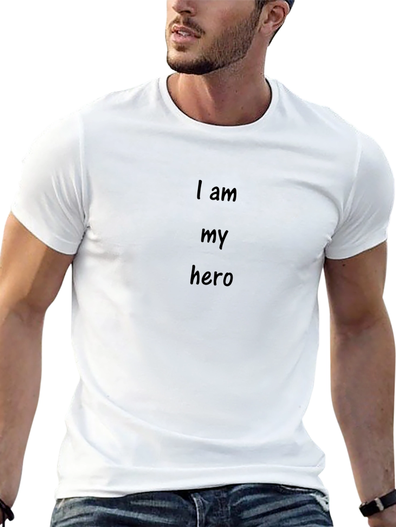 I am my hero T-shirt Black