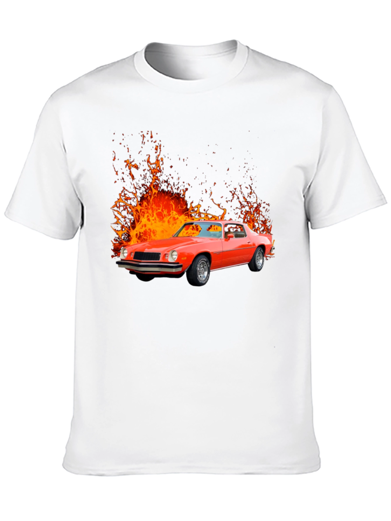 Fiery Red Classic Car Graphic Tee