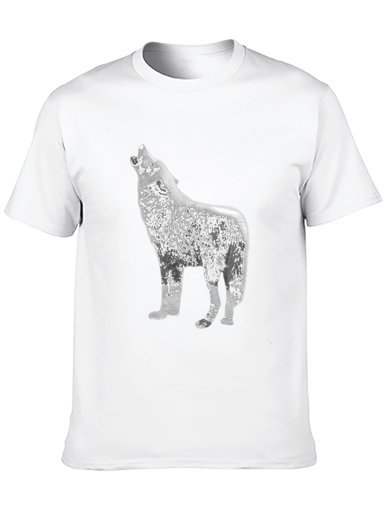 Wolf Howl Graphic Black T-Shirt
