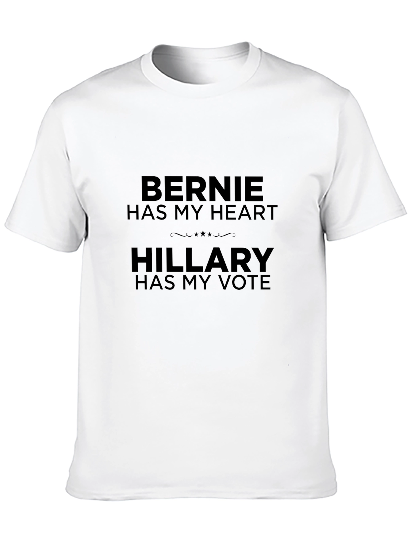 Bernie Has My Heart Hillary Has My Vote T-Shirt