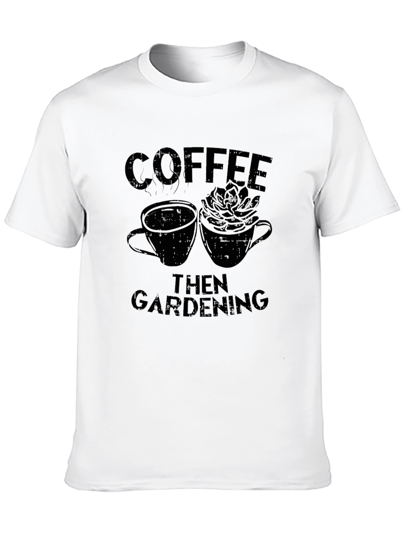 Coffee Then Gardening Graphic Tee