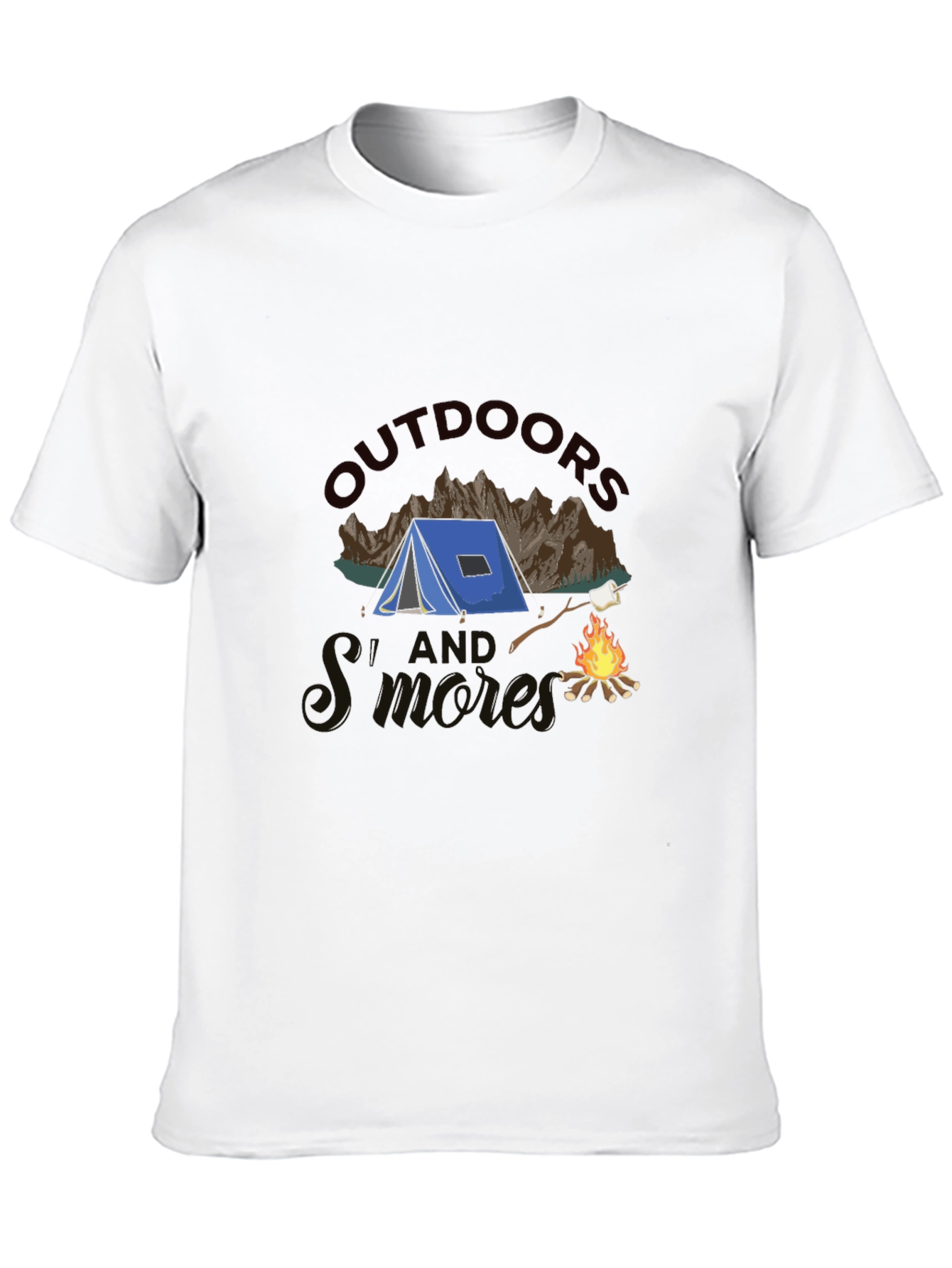 Outdoors and Smores Graphic T-Shirt