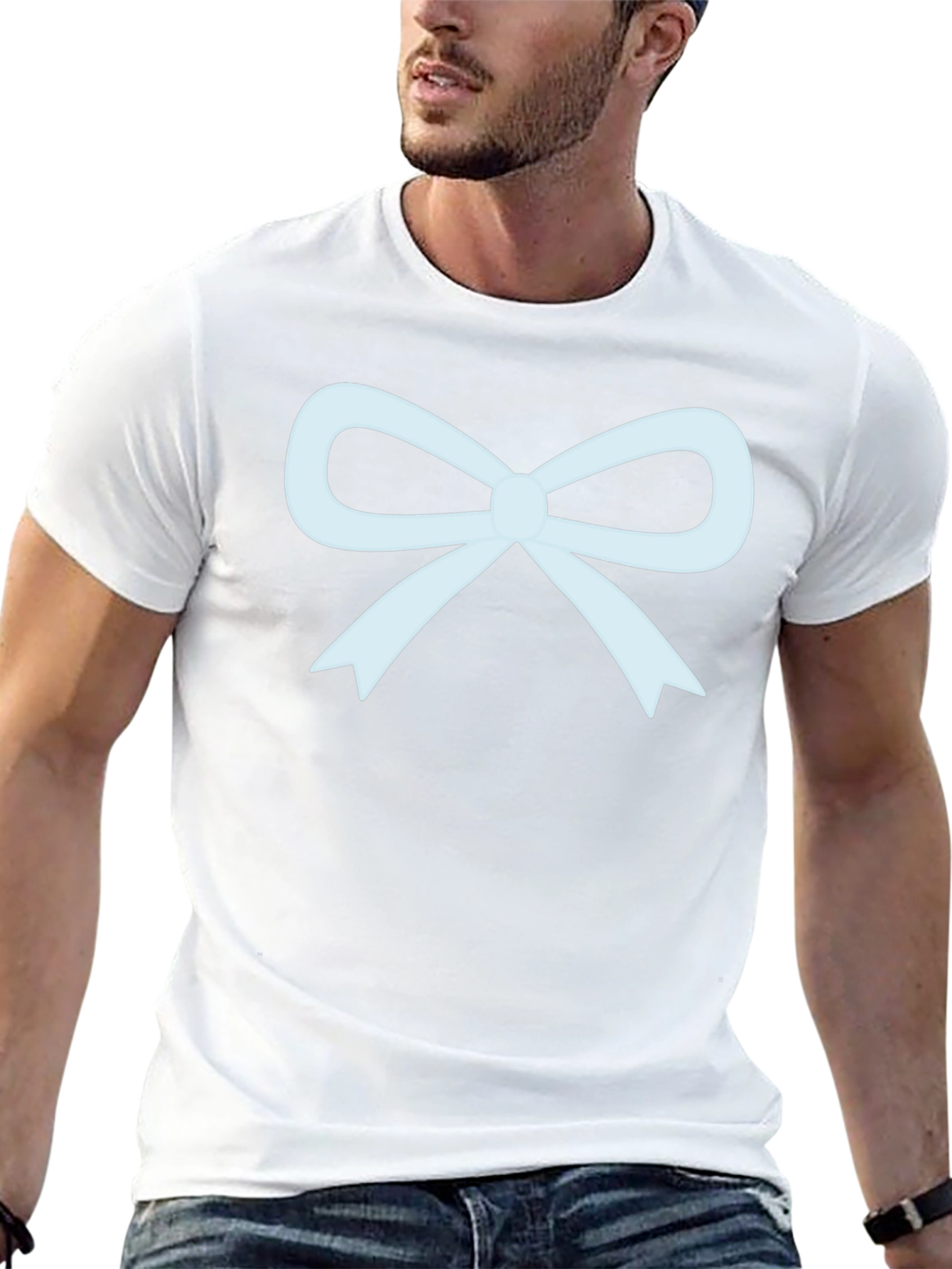 Bow Graphic T-Shirt - Casual Wear