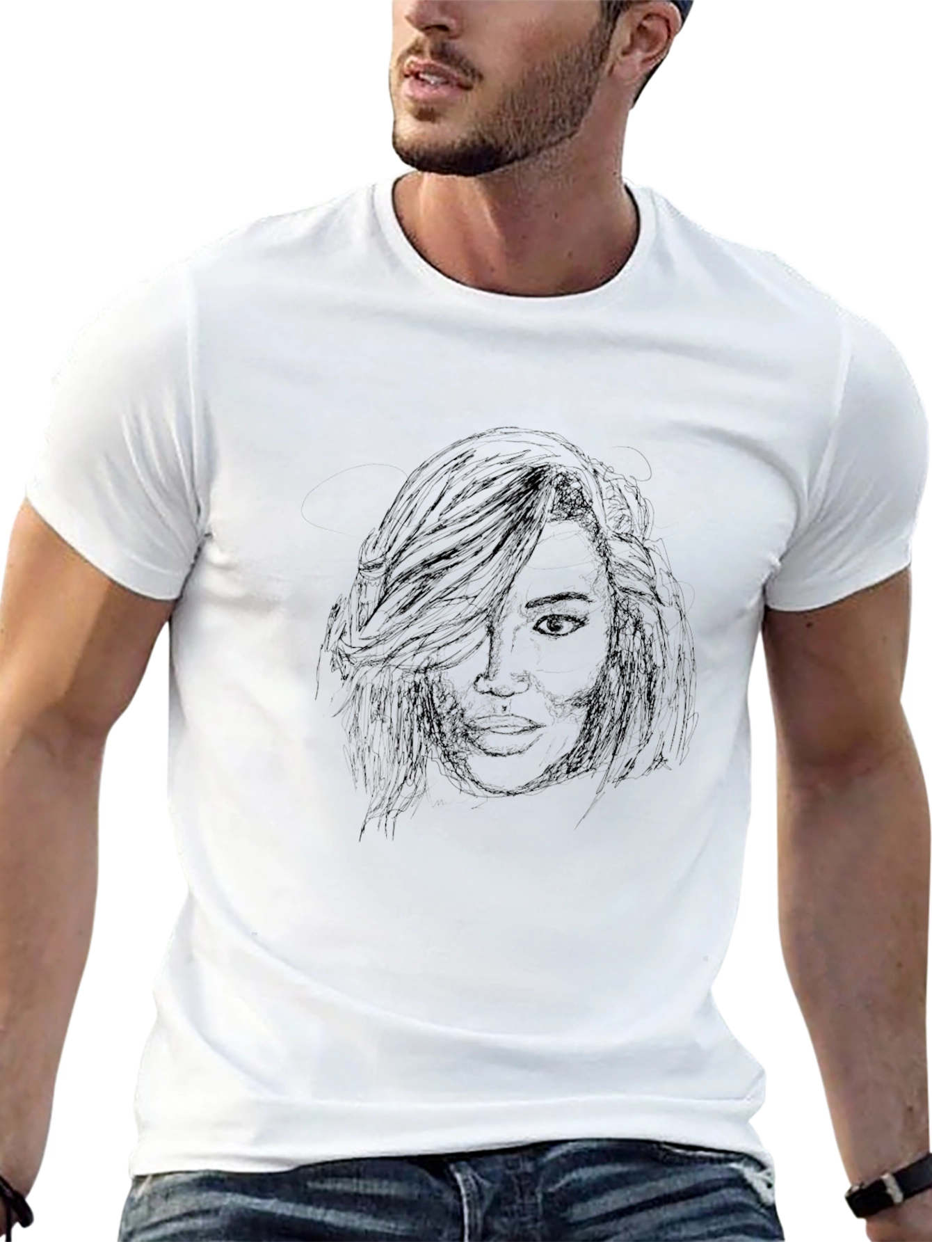 Black Graphic Tee - Womans Sketch