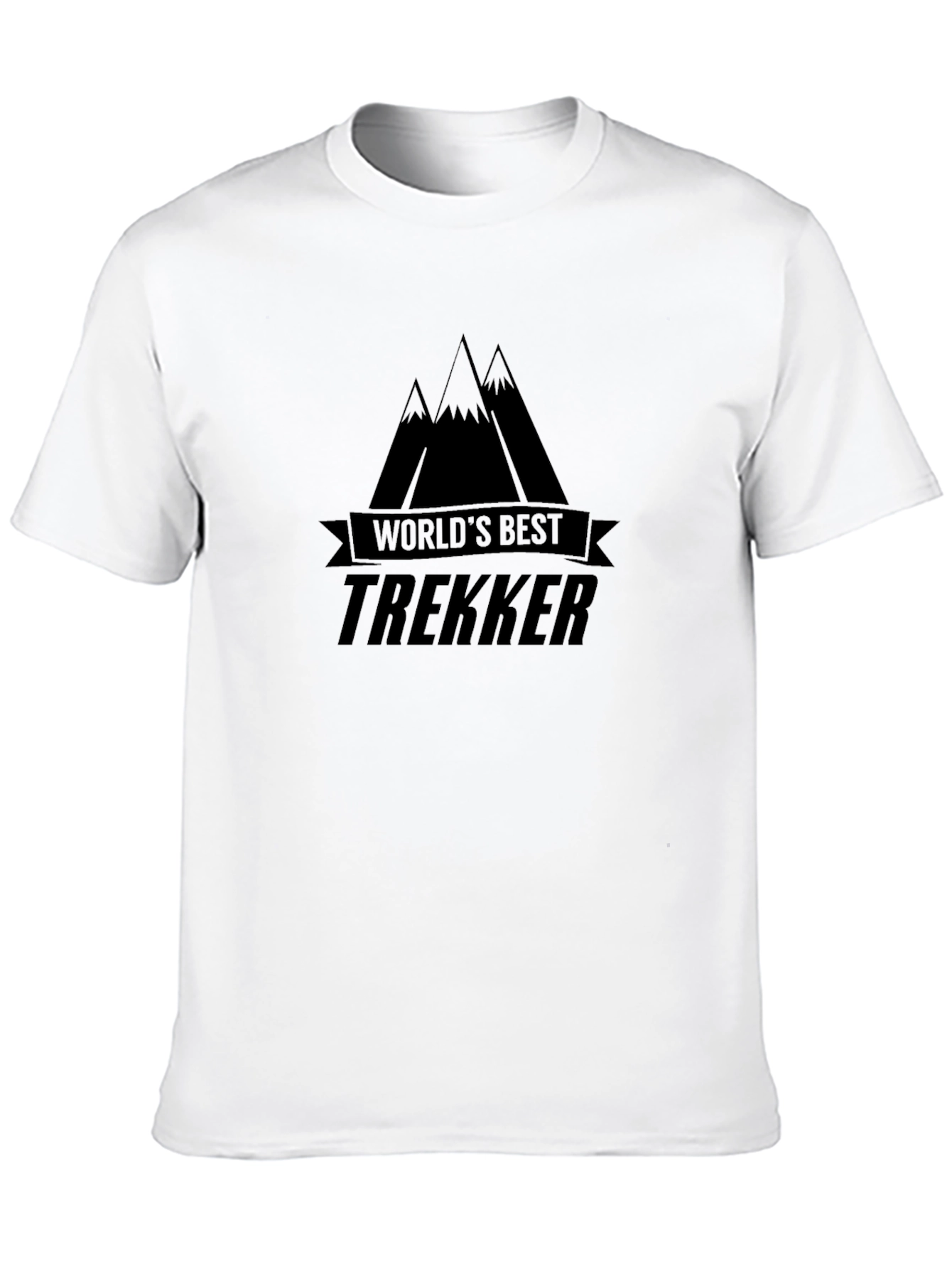 Worlds Best Trekker T-Shirt - Mountain Design