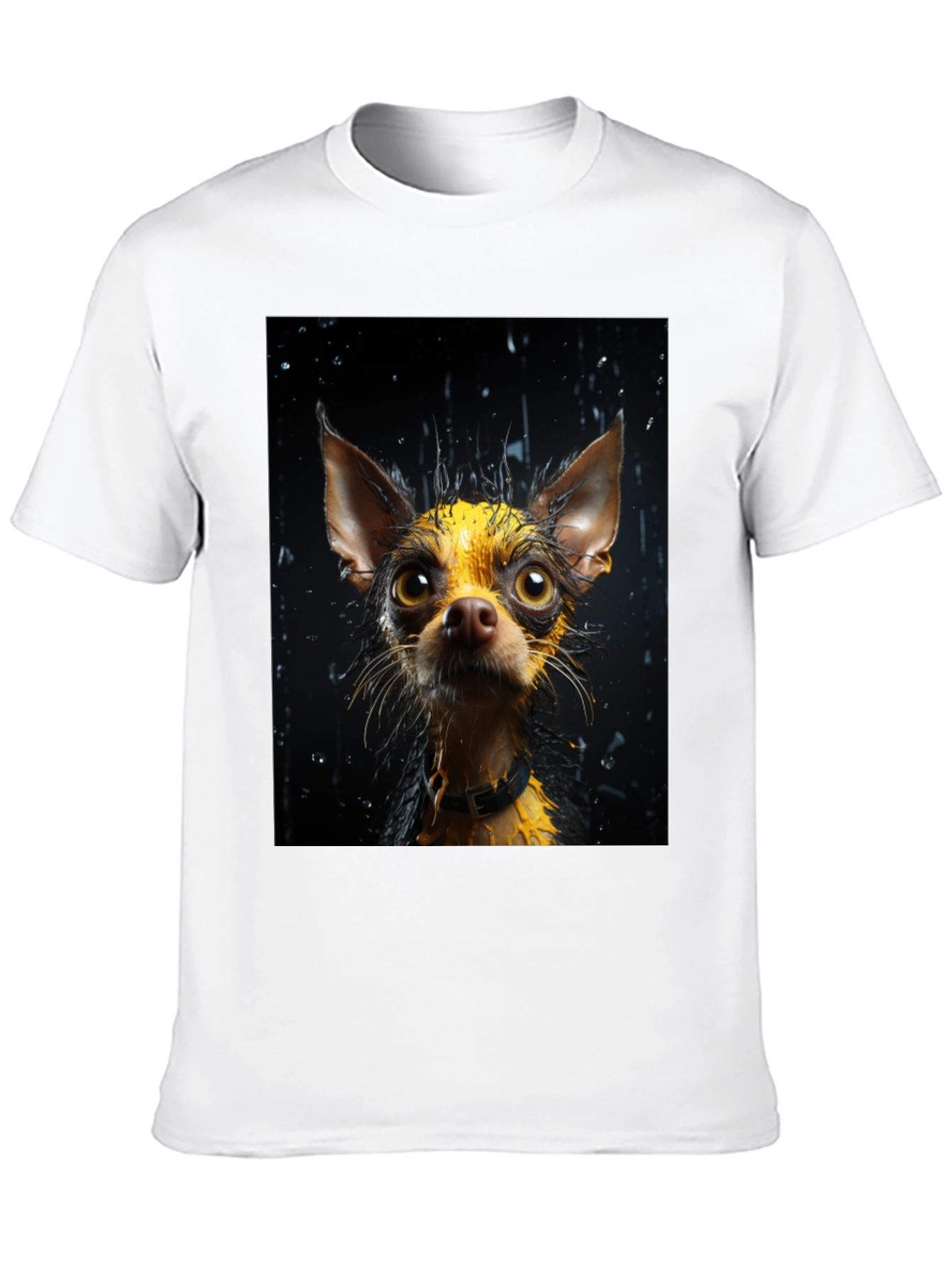 Dog Lovers Wet Dog Graphic Tee - Black