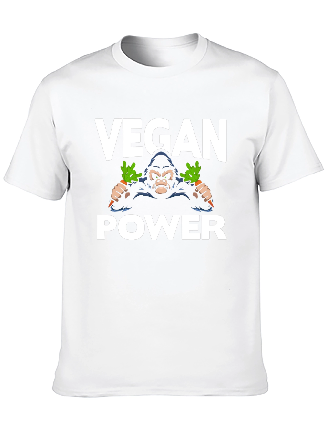 Vegan Power Gorilla T-Shirt - Black