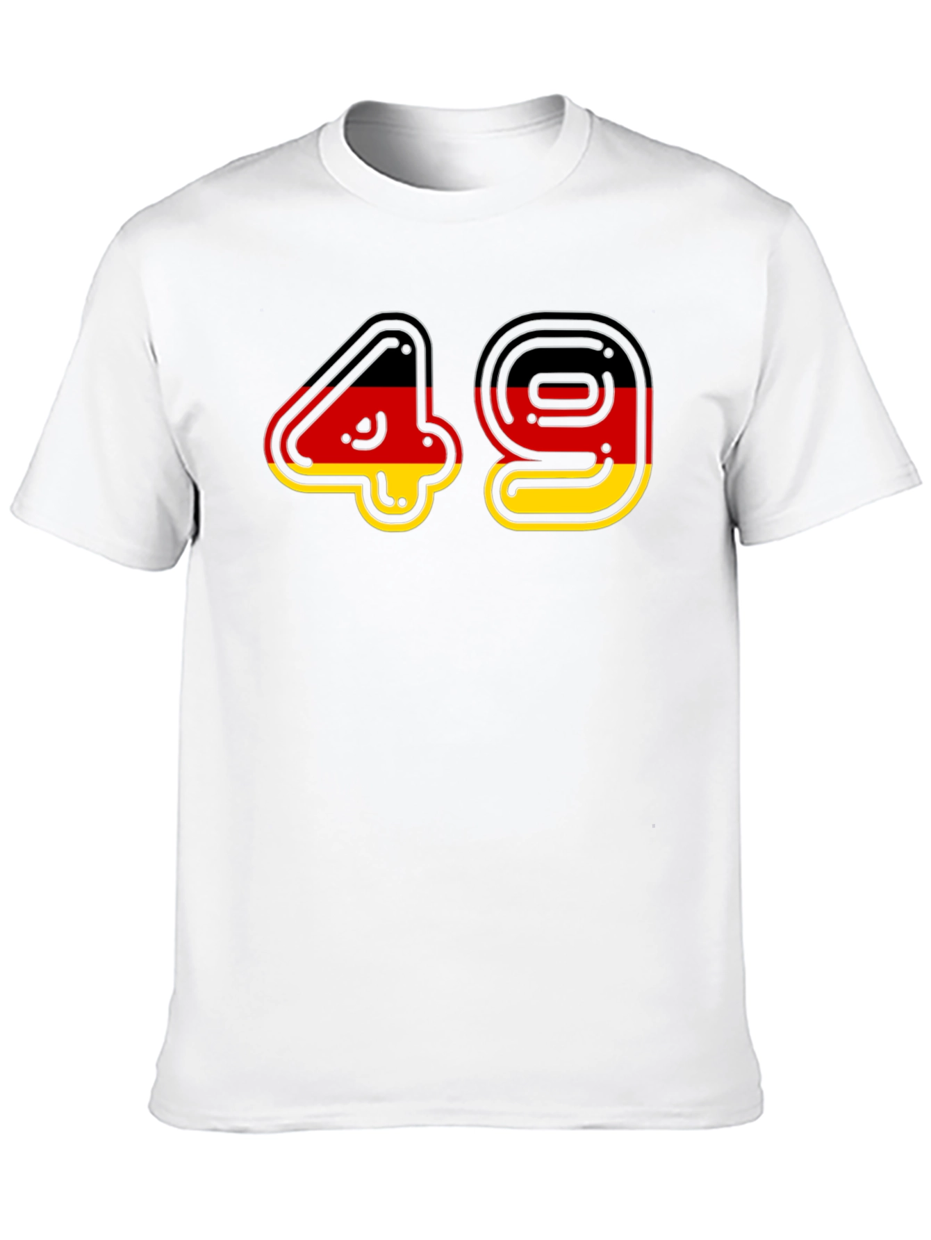 Germany Flag 49 Black T-Shirt