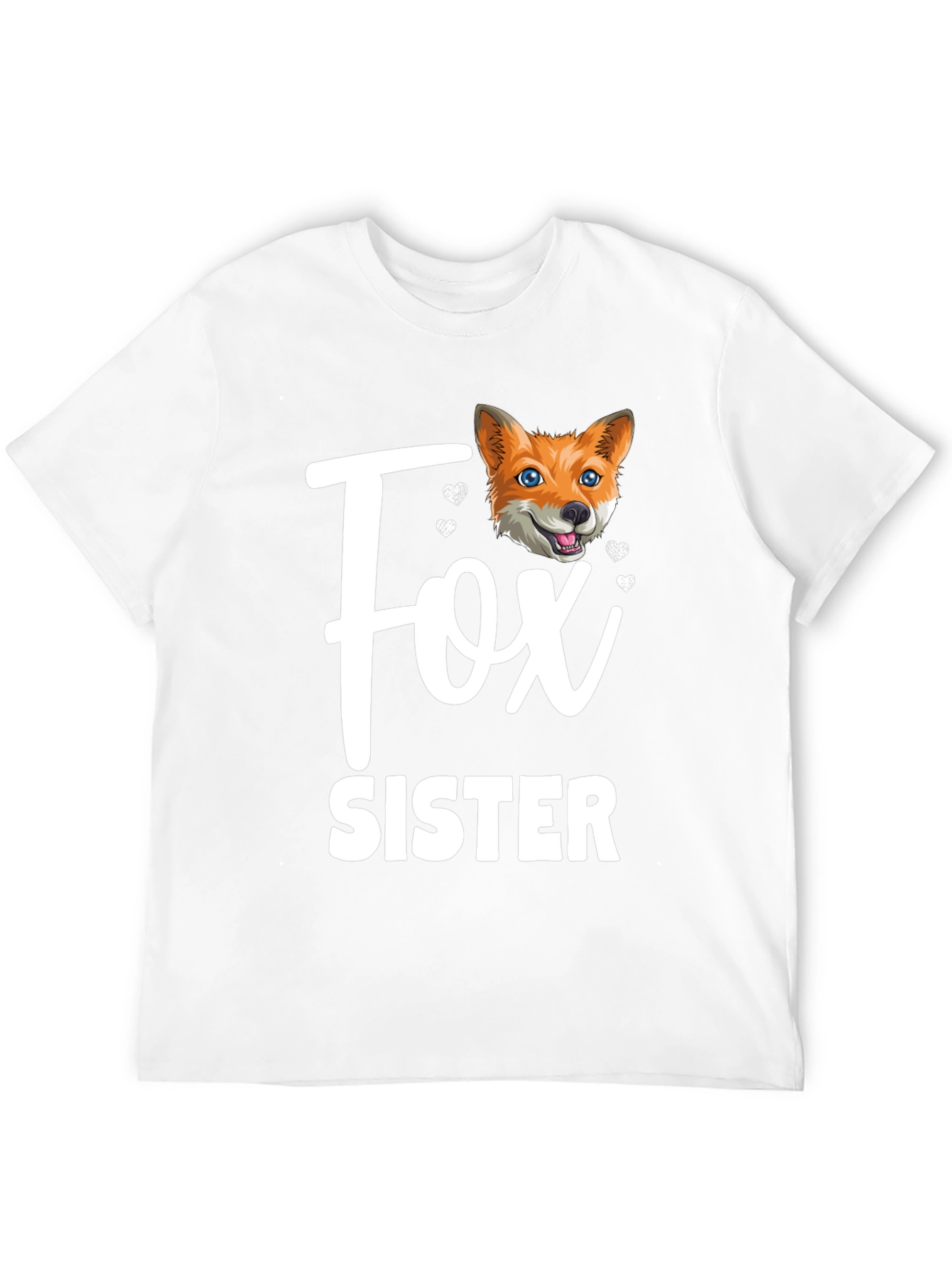 Fox Sister Graphic T-Shirt - Cute Animal Tee