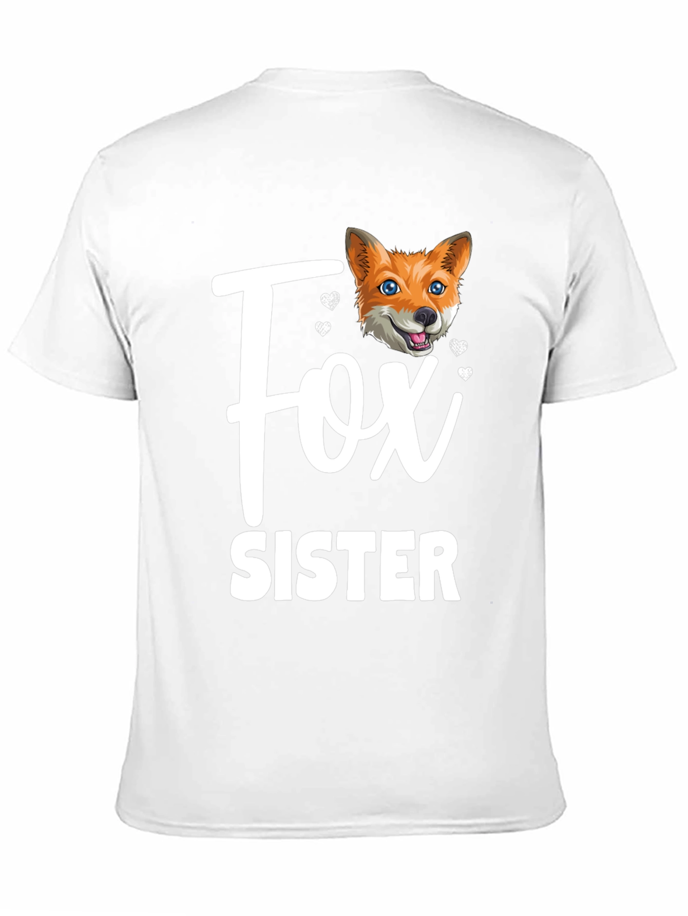 Fox Sister Graphic T-Shirt - Cute Animal Tee