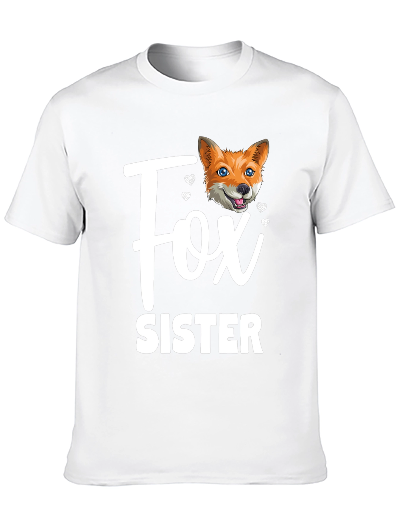 Fox Sister Graphic T-Shirt - Cute Animal Tee
