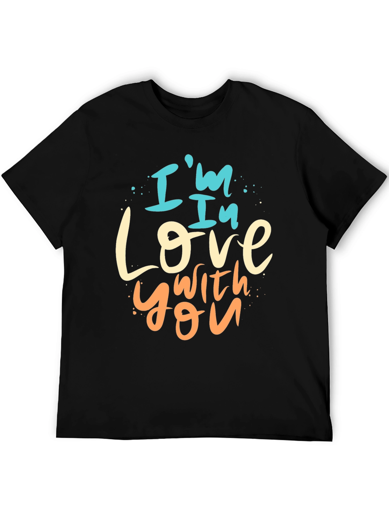 Im In Love With You Graphic Tee - Black