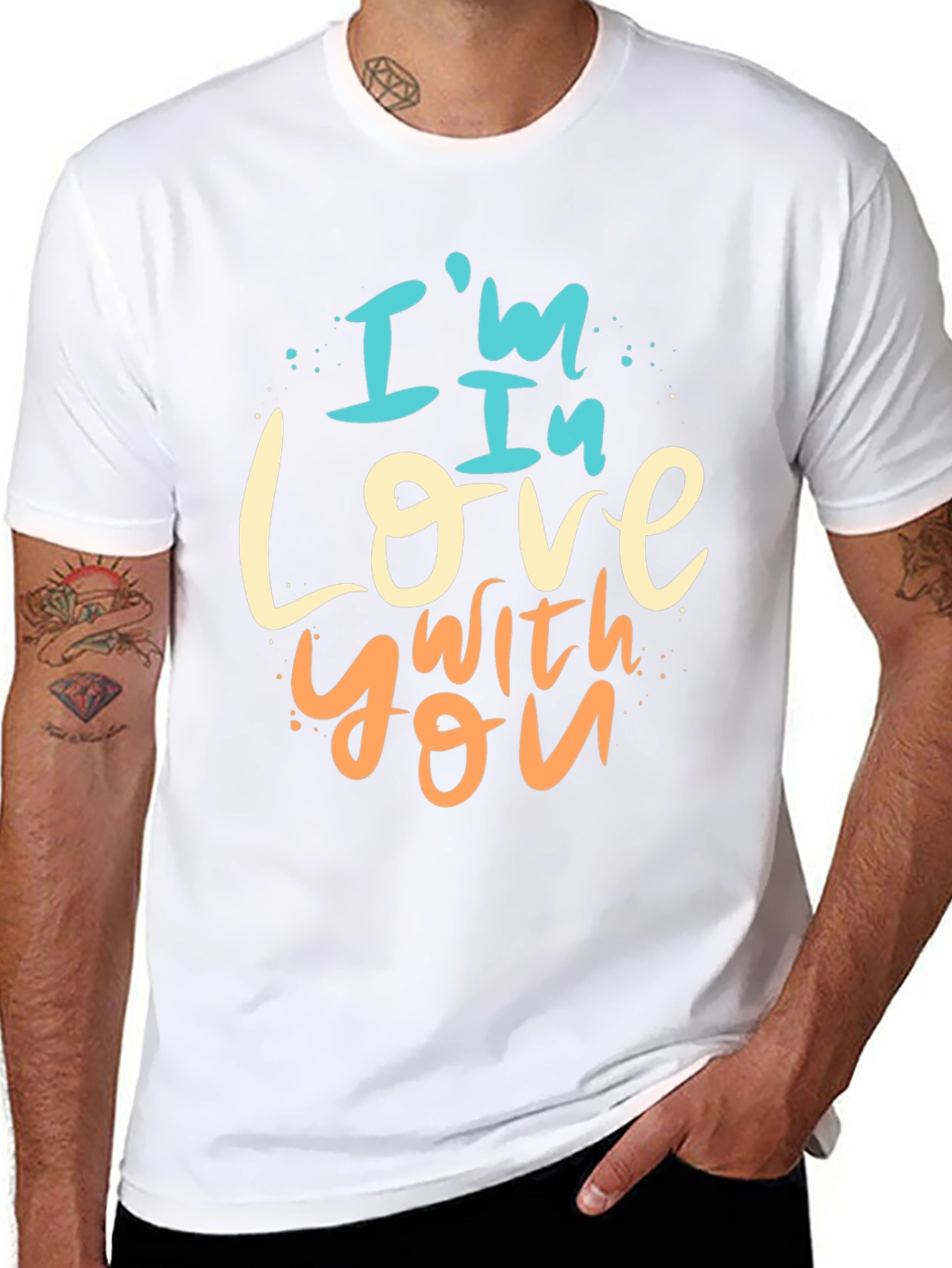 Im In Love With You Graphic Tee - Black