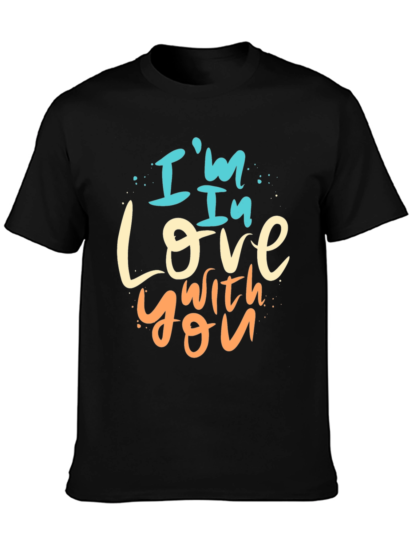 Im In Love With You Graphic Tee - Black