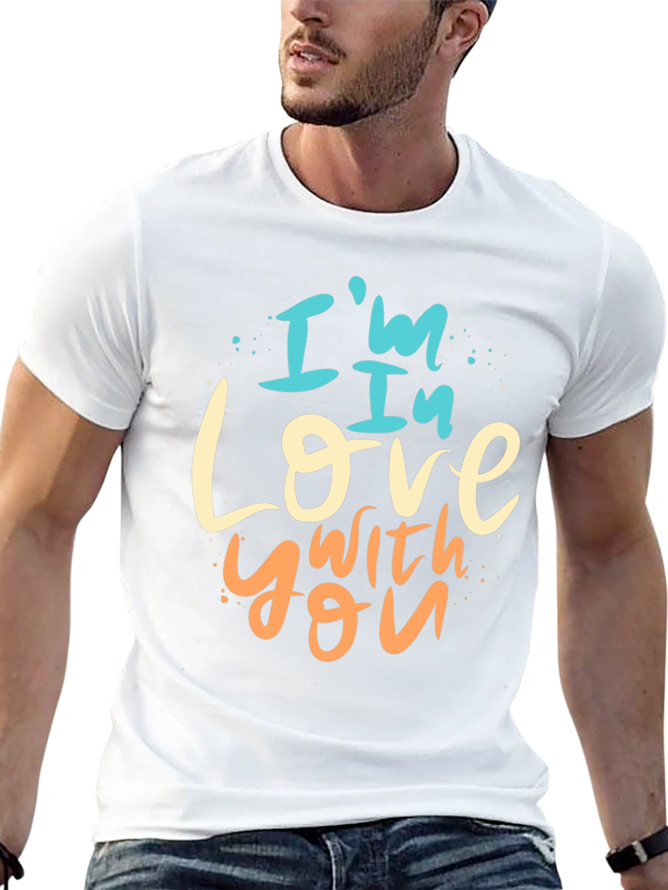 Im In Love With You Graphic Tee - Black