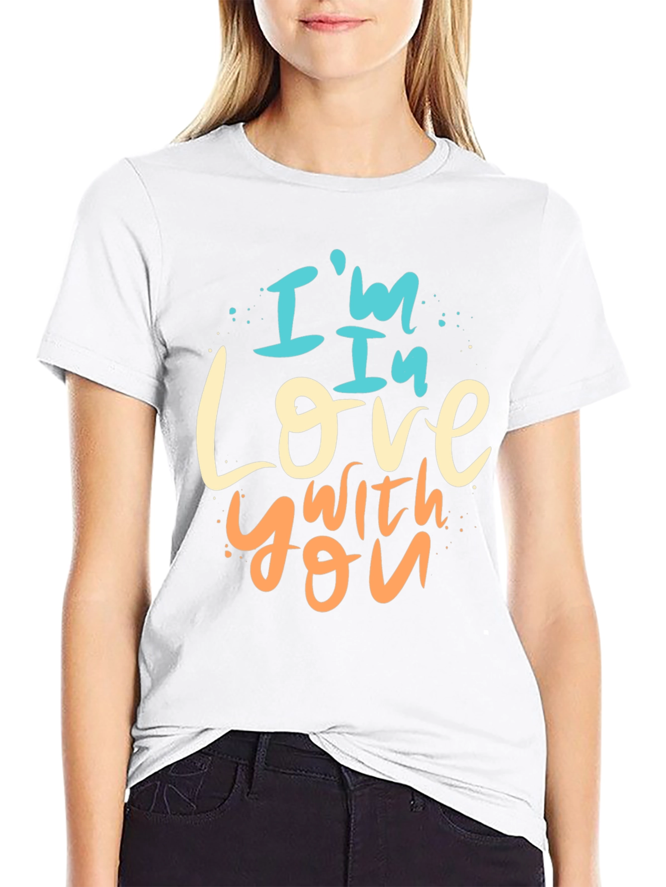 Im In Love With You Graphic Tee - Black