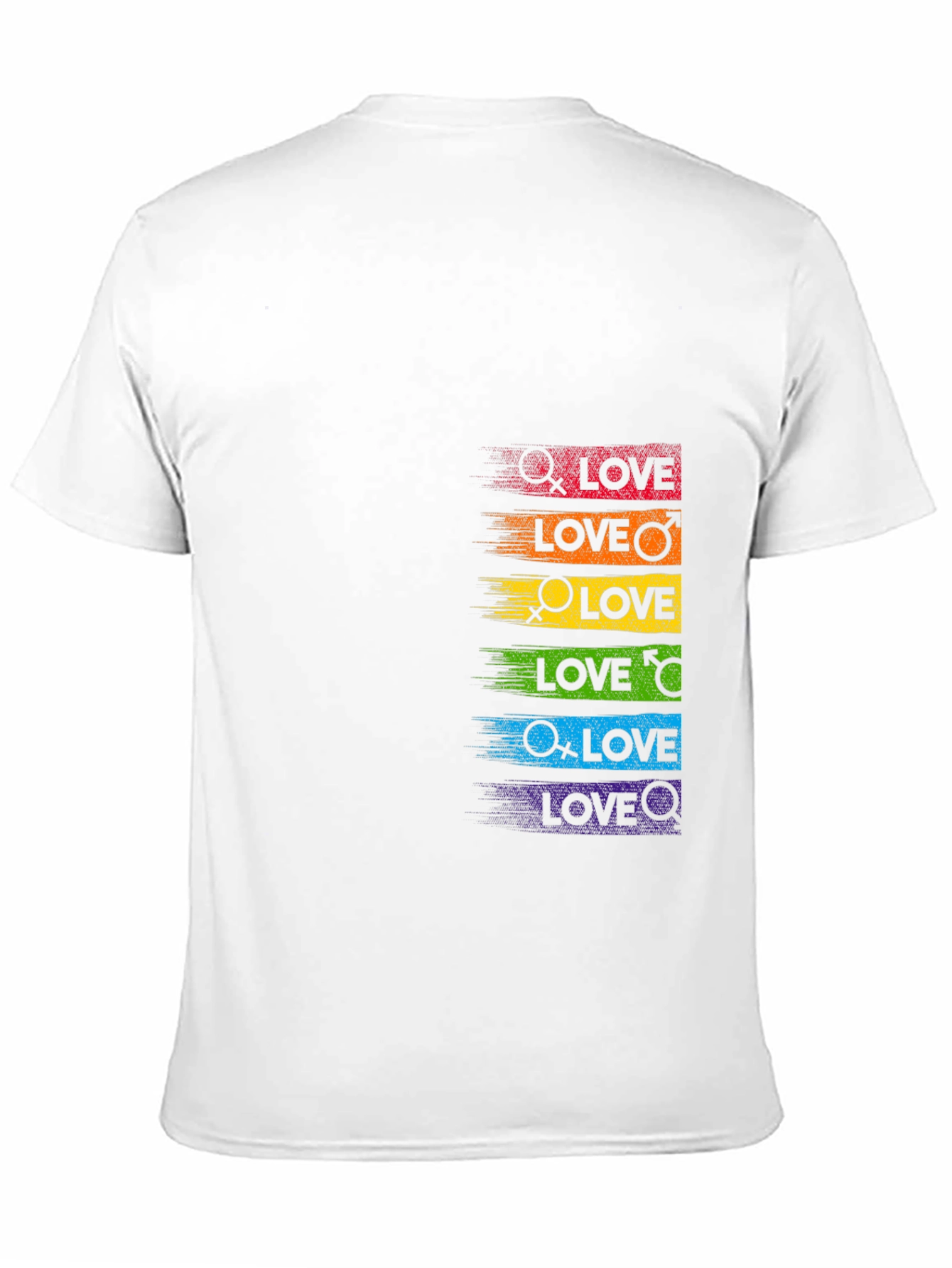 LGBTQ+ Pride Love Rainbow Graphic Tee