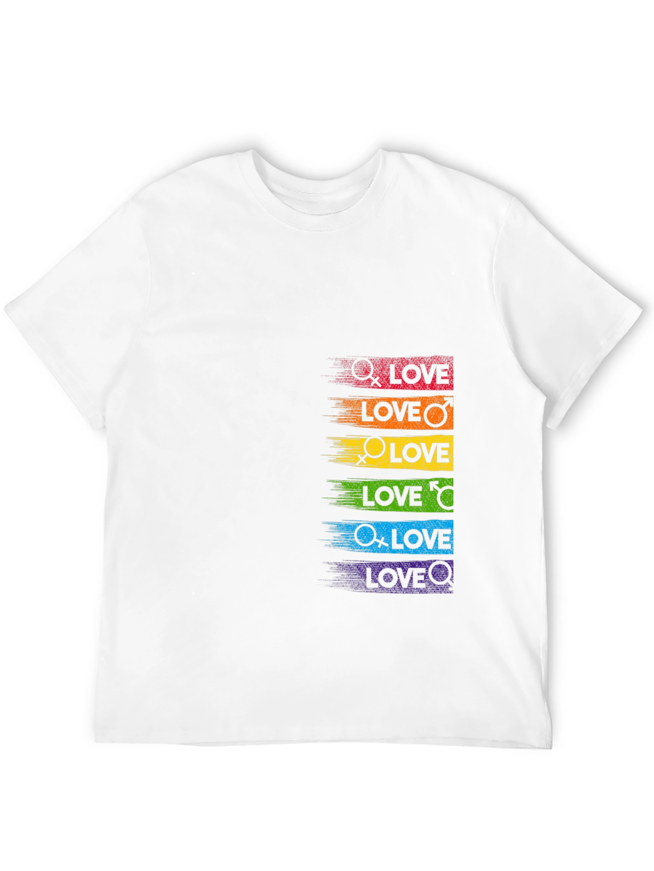 LGBTQ+ Pride Love Rainbow Graphic Tee