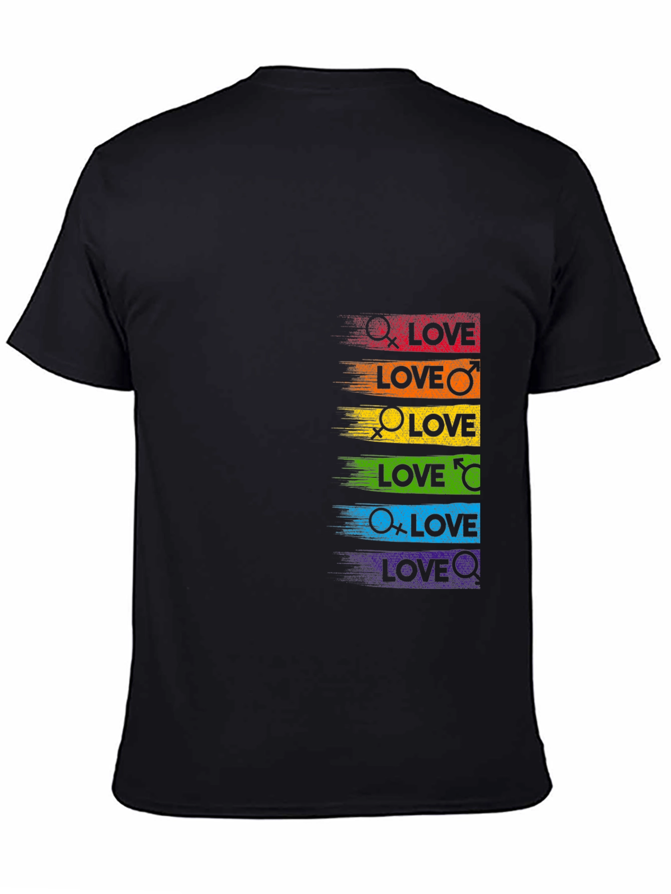 LGBTQ+ Pride Love Rainbow Graphic Tee
