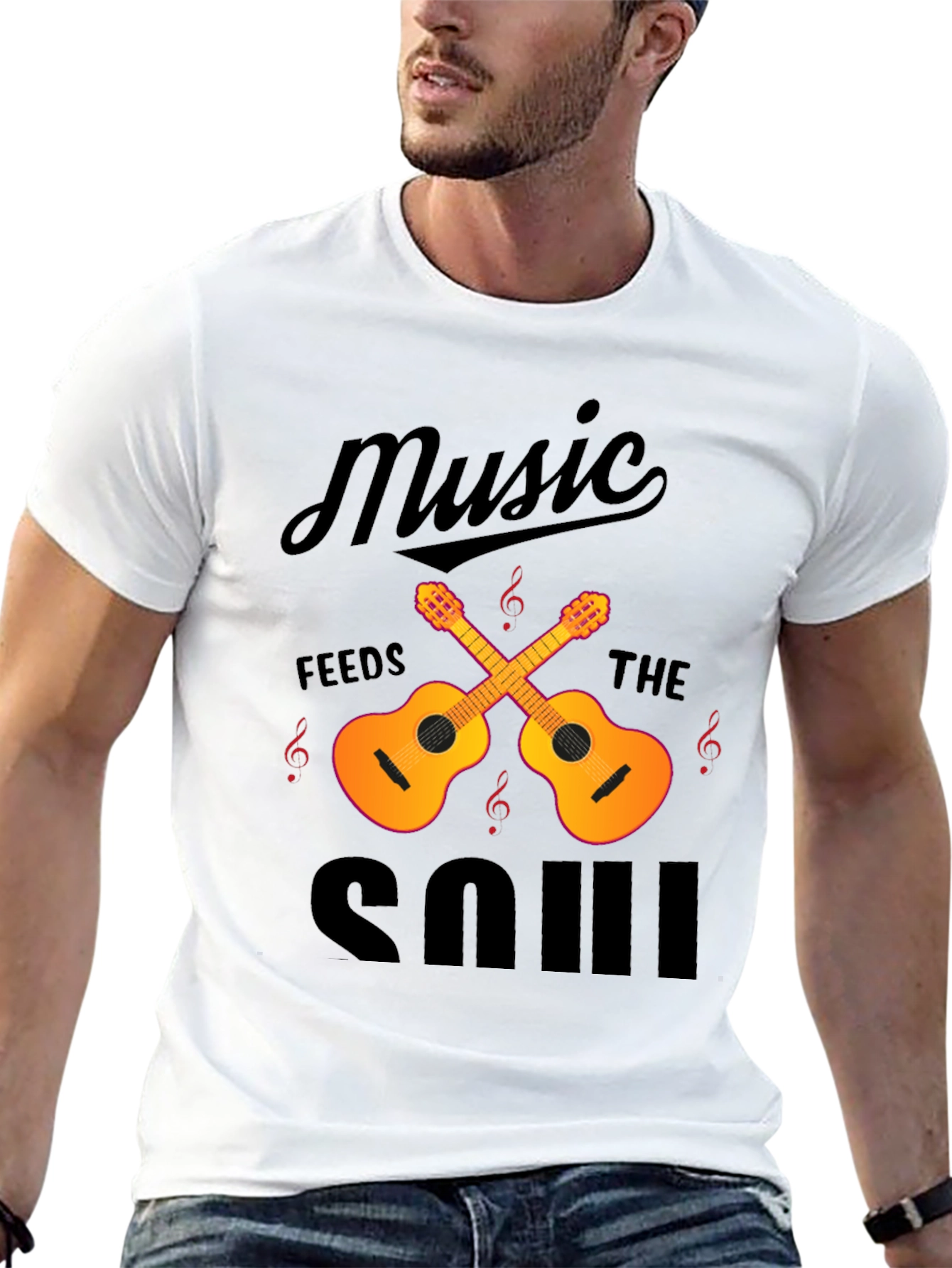 Music Feeds the Soul Graphic Tee