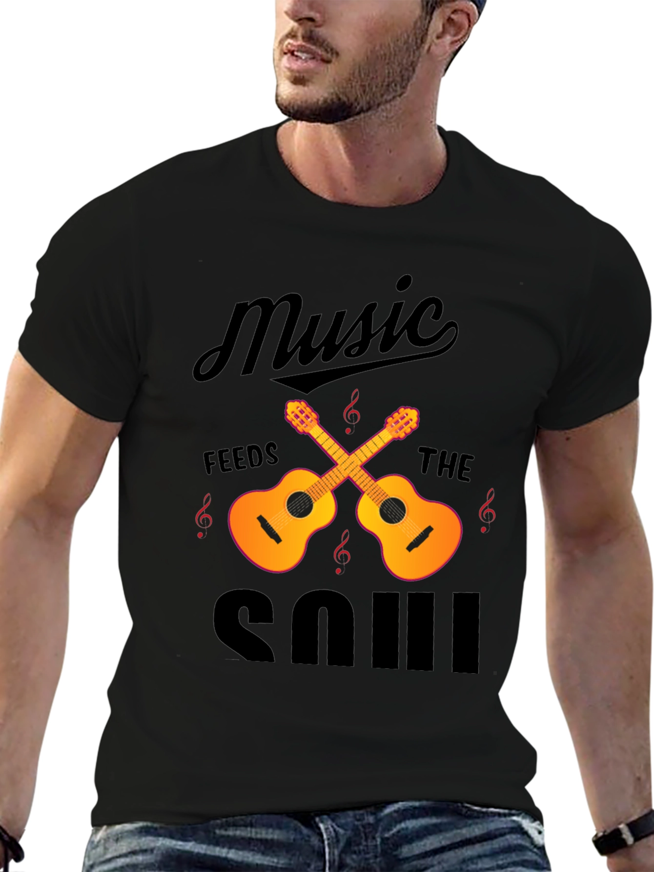 Music Feeds the Soul Graphic Tee