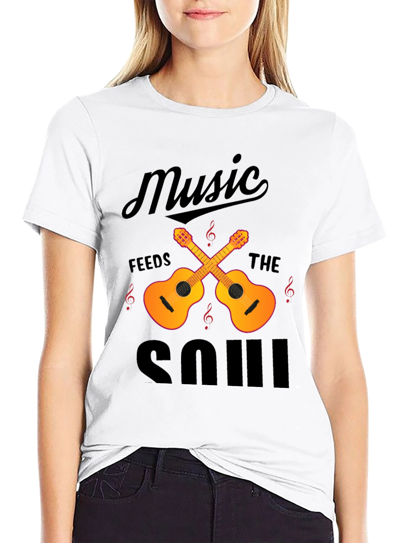 Music Feeds the Soul Graphic Tee