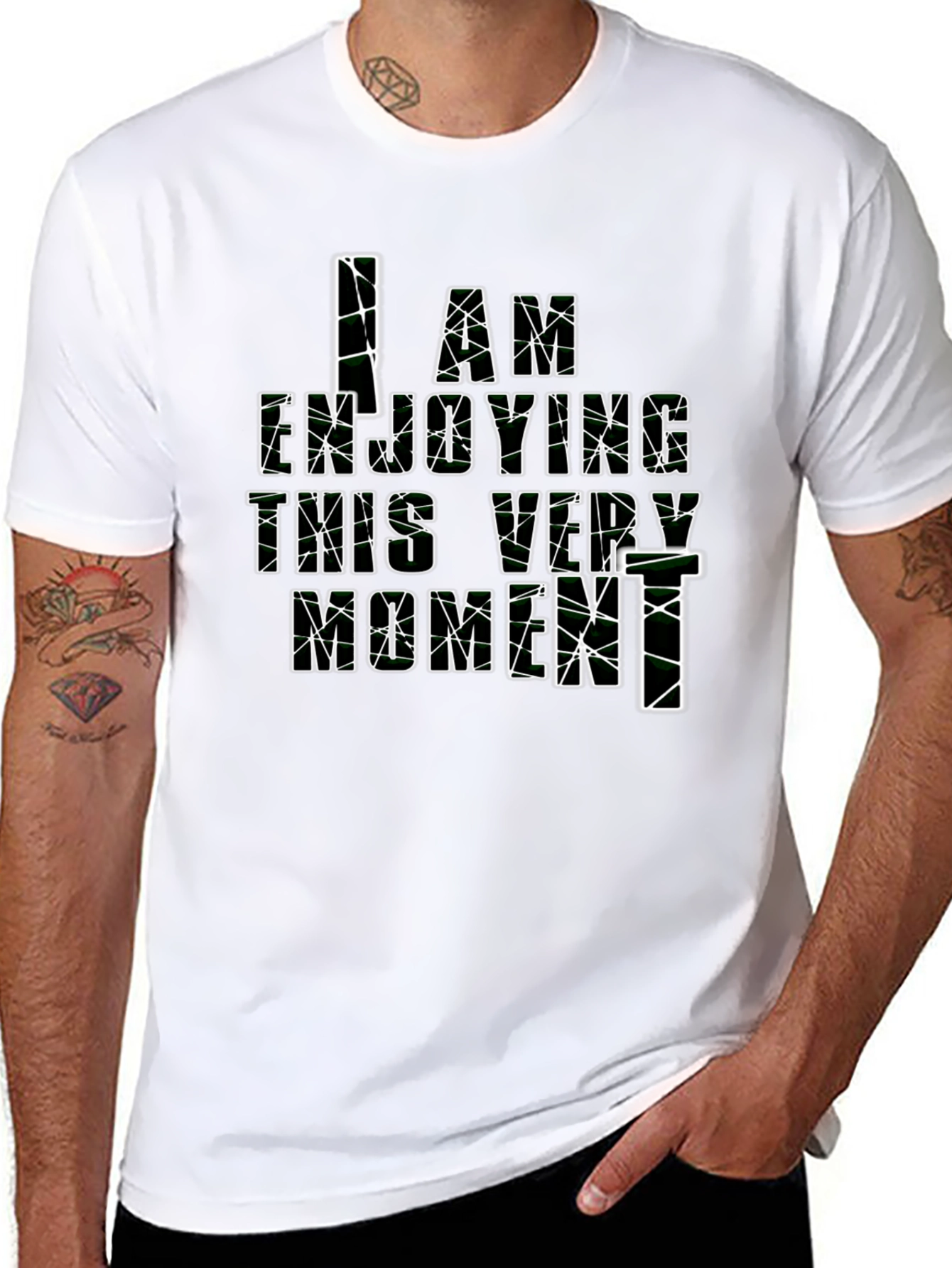 I Am Enjoying This Very Moment Black T-Shirt