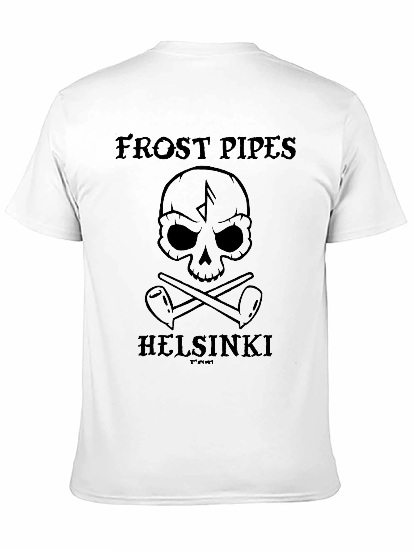 Frost Pipes Helsinki Skull Graphic T-Shirt