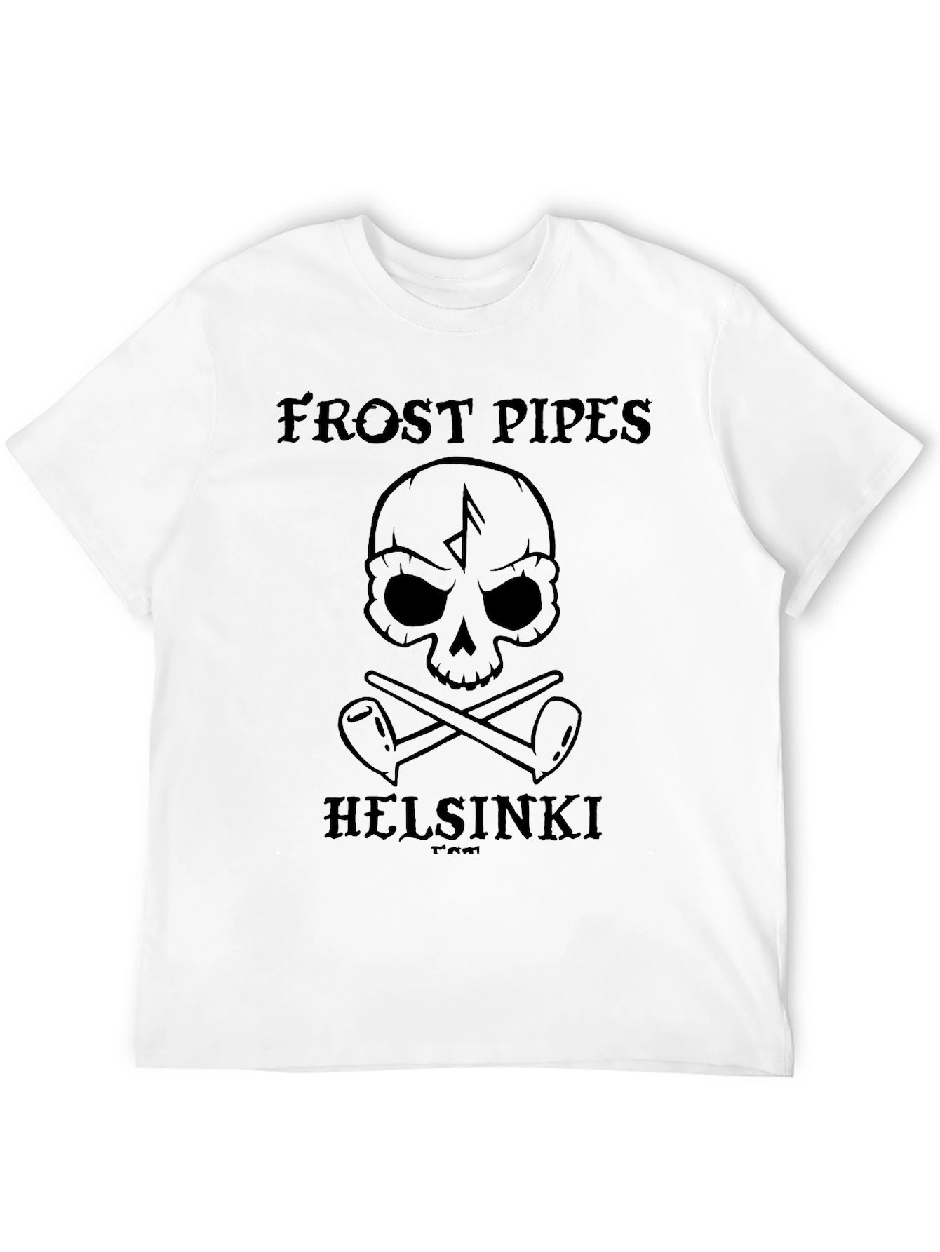 Frost Pipes Helsinki Skull Graphic T-Shirt