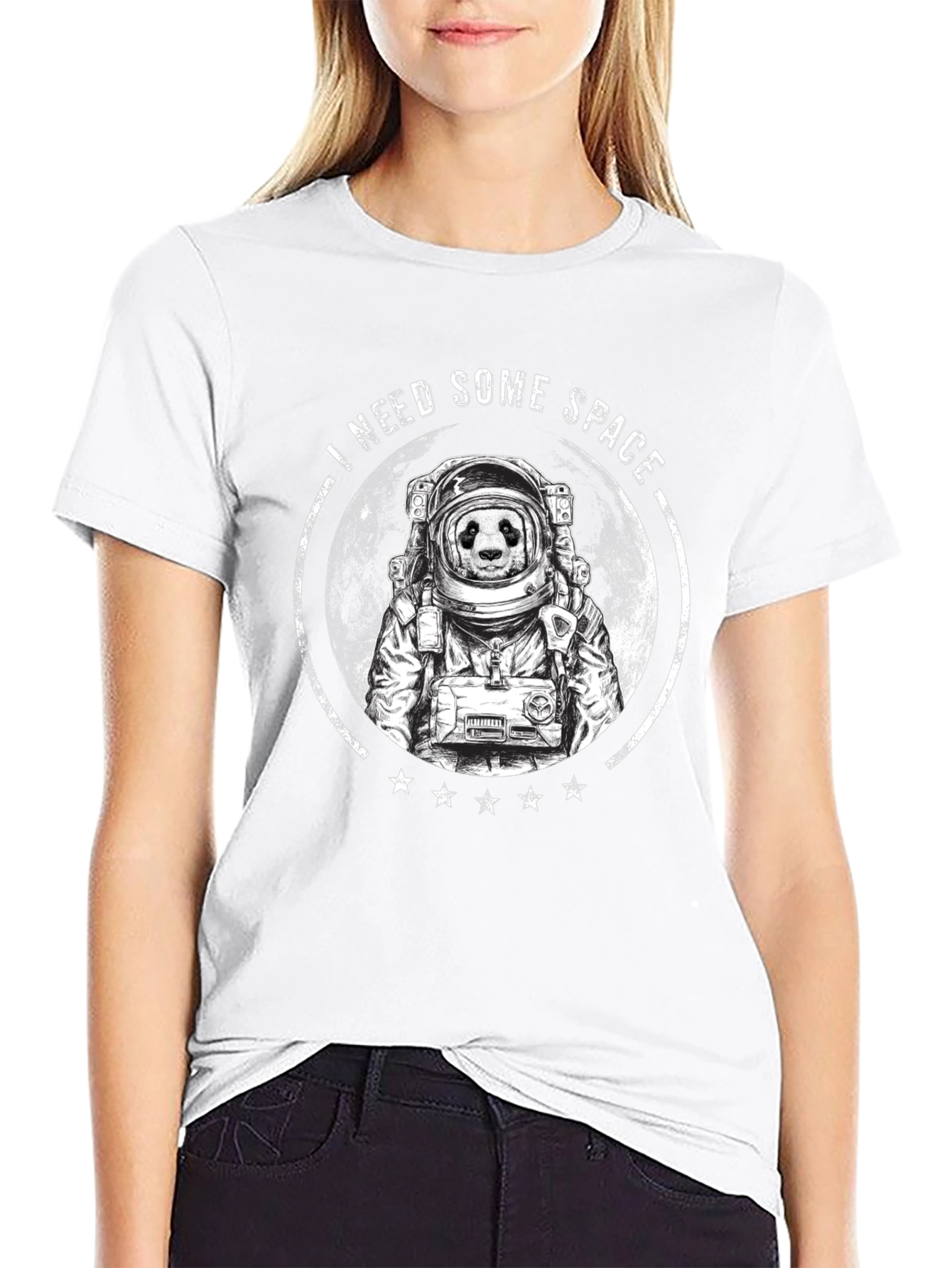 I Need Some Space Panda Astronaut Graphic Tee