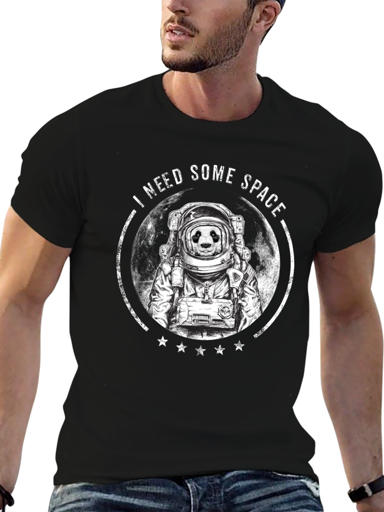 I Need Some Space Panda Astronaut Graphic Tee